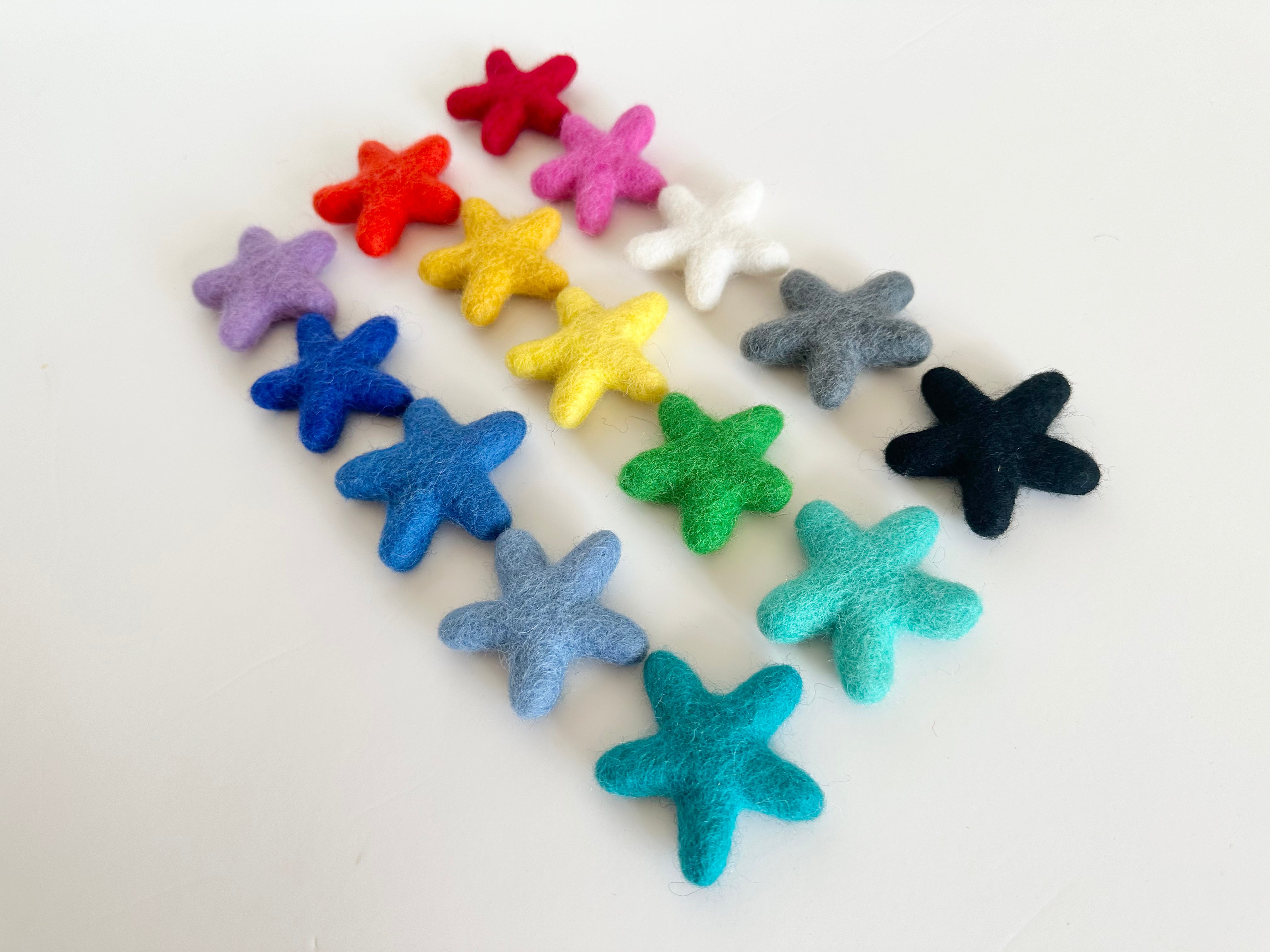 Celestial Felt Garland with Hearts, Moons & Stars - Custom Valentine's Day Decor for Bedroom, Nursery & Party Backdrop