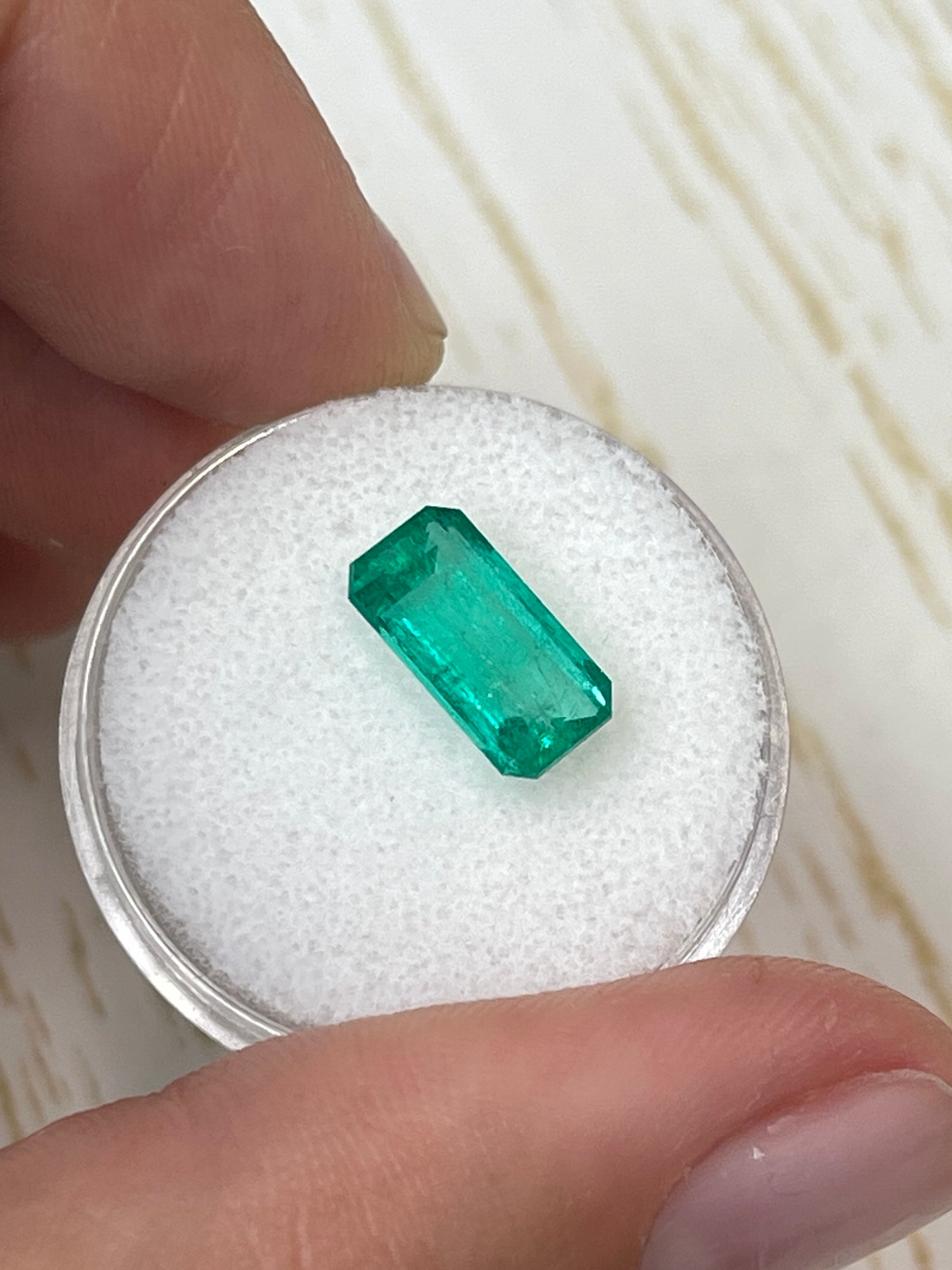 2.70 Carat 11.4x6mm Yellowish Elongated Emerald Cut Loose Gemstone for Jewelry Making - Perfect for Engagement Rings, Earrings & Pendants