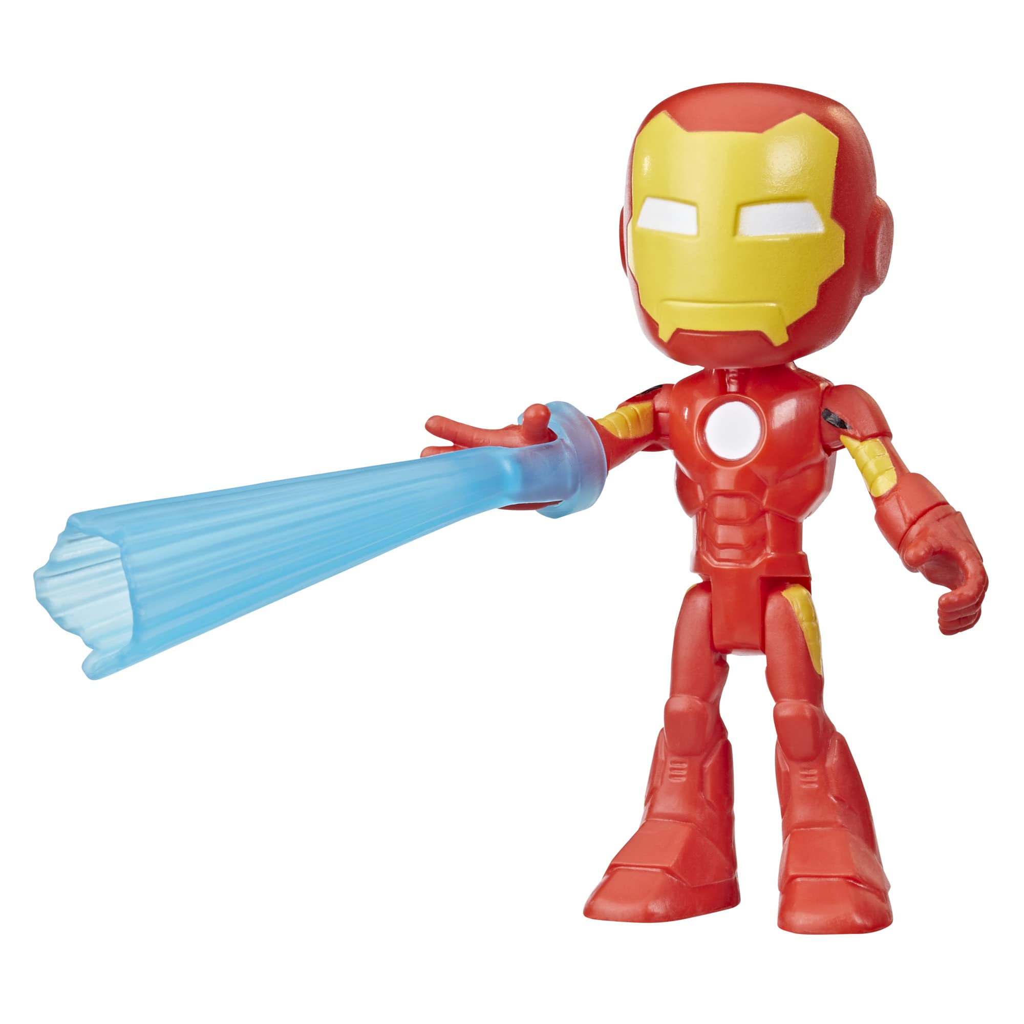 SPIDEY AND HIS AMAZING FRIENDS Iron Man Spinning Action Figure by Hasbro - Superhero Toy for Kids, Collectible Marvel Gift for Boys & Girls - Perfect for Playtime, Birthday Parties & Marvel Collections