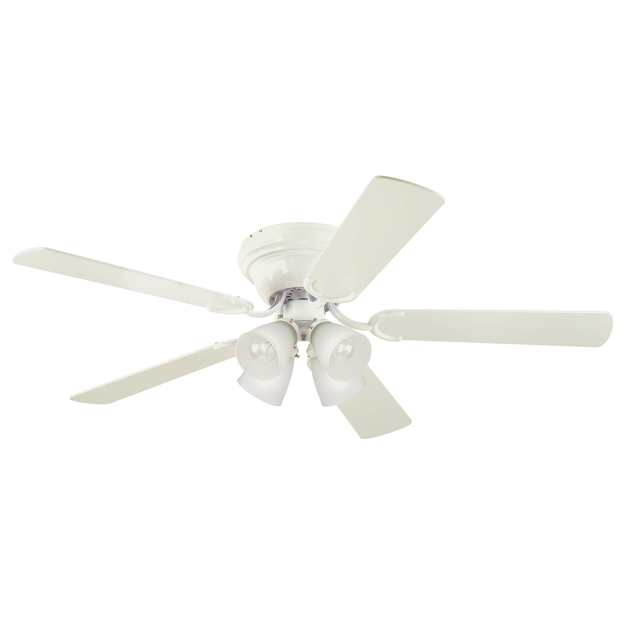 Westinghouse 7232300 CONTEMPRA IV 52 Inch Indoor Ceiling Fan with LED Light Kit, White - Perfect for Living Room, Bedroom, and Home Office Cooling & Lighting