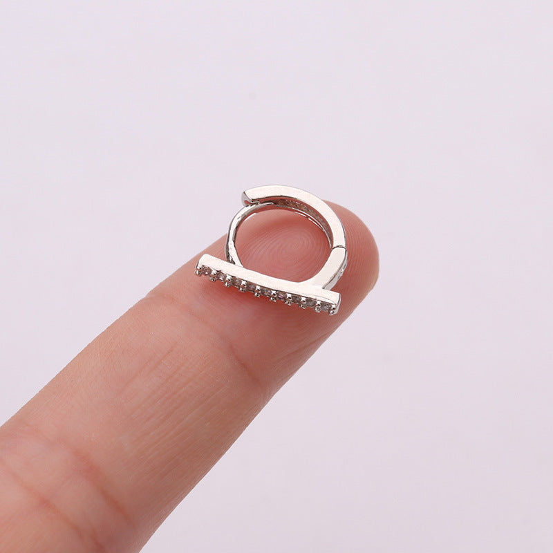 18K Gold Cartilage Hoop Earrings & Minimalist Silver Wrap Earrings - HSPJ1913 | Dainty Everyday Jewelry for Women, Perfect for Work & Date Night