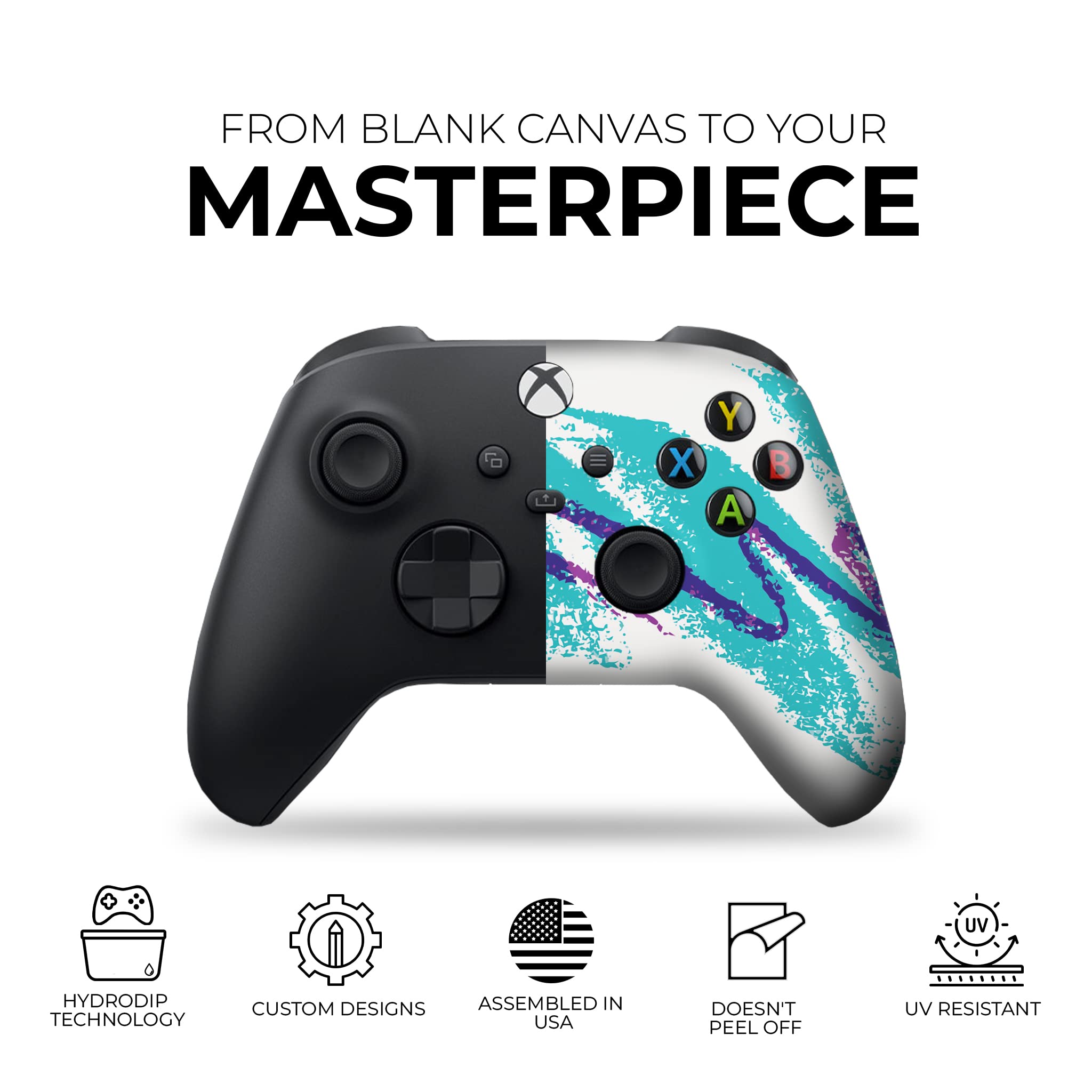 DreamController 90'S Cup Custom Wireless Xbox Controller - Compatible with Xbox One & Xbox Series X/S - Permanently Hydro-Dipped in USA (Not Just a Skin) - Modded for Enhanced Gaming - Perfect for Retro Gaming Enthusiasts & Collectors