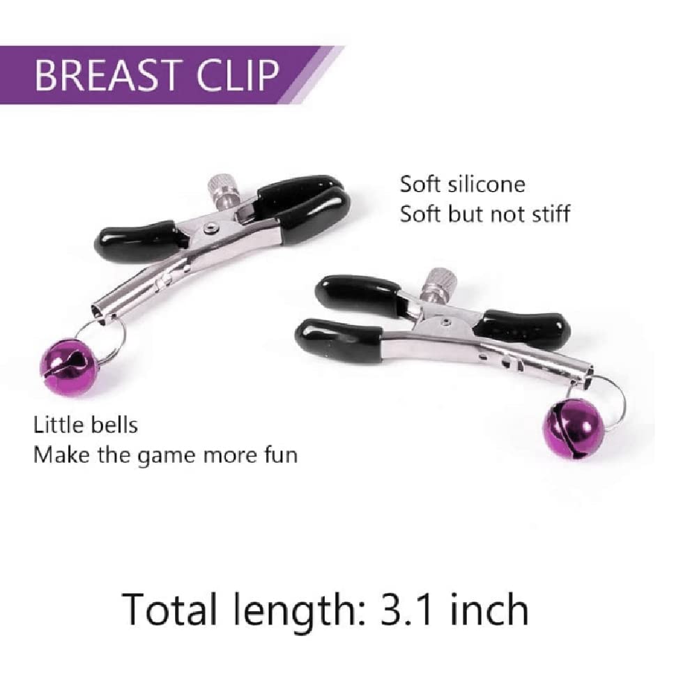 28-Piece BDSM Restraints Kit for Beginners - Bondage Cuffs, Gag, Blindfold & Spanking Paddle in Purple | Fetish Bed Restraints Set for Couples Adult Games & SM Play | Enhance Intimacy & Spice Up Your Sex Life