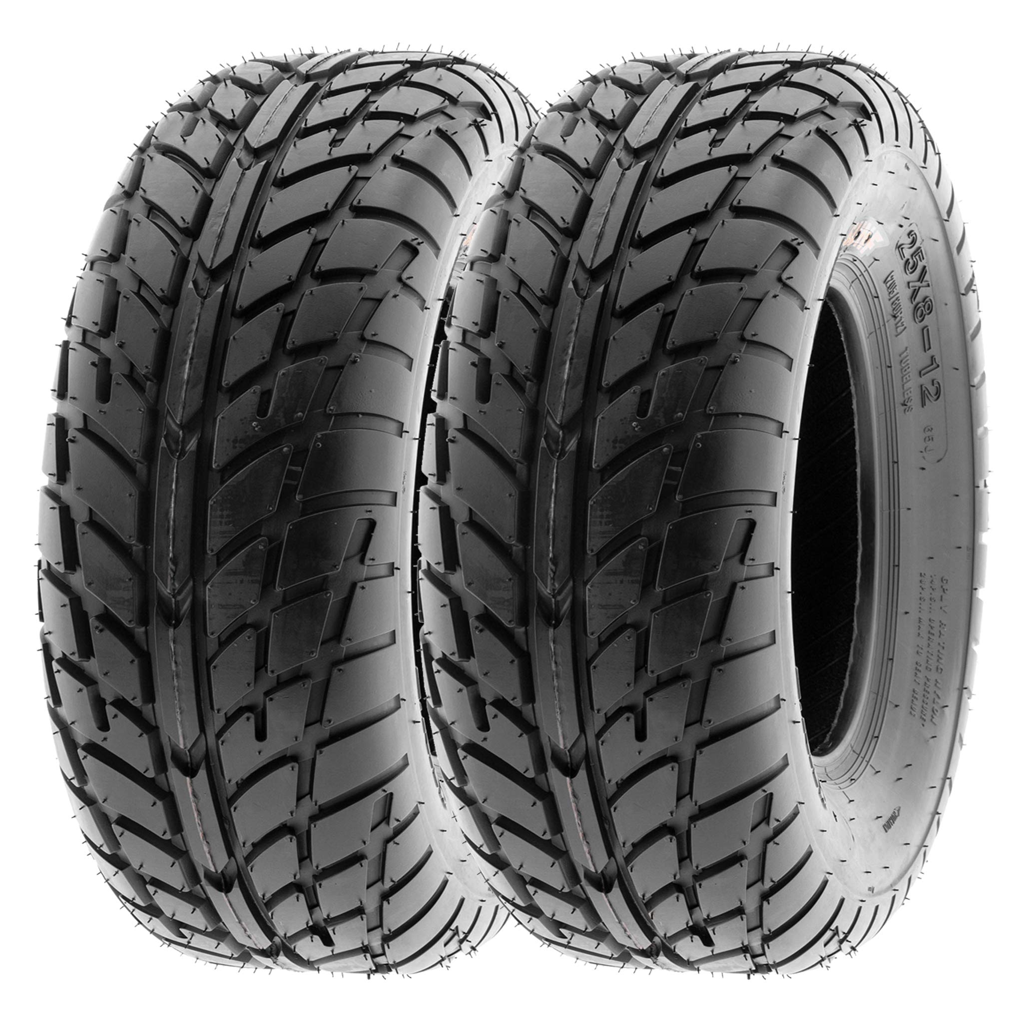 SUNF 22x10-12 ATV UTV Tires - 6 PR Tubeless All-Terrain Tires (Set of 2) - Perfect for Off-Roading, Mudding & Trail Riding