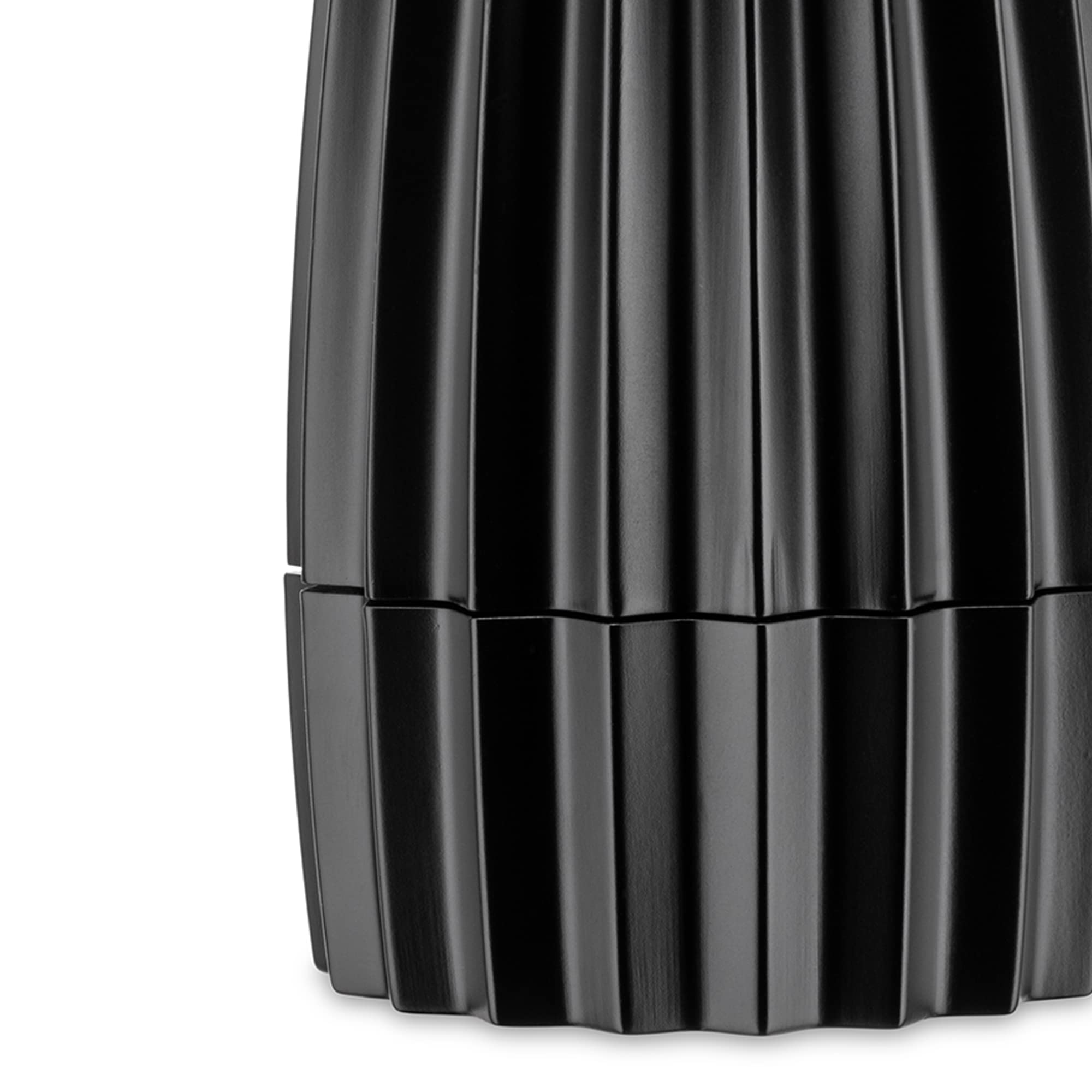 Premium Alessi WAL03 B Black Salt, Pepper & Spice Grinder - Adjustable Ceramic Mill for Fresh Seasoning - Perfect for Kitchen, Dining Table & Gourmet Cooking