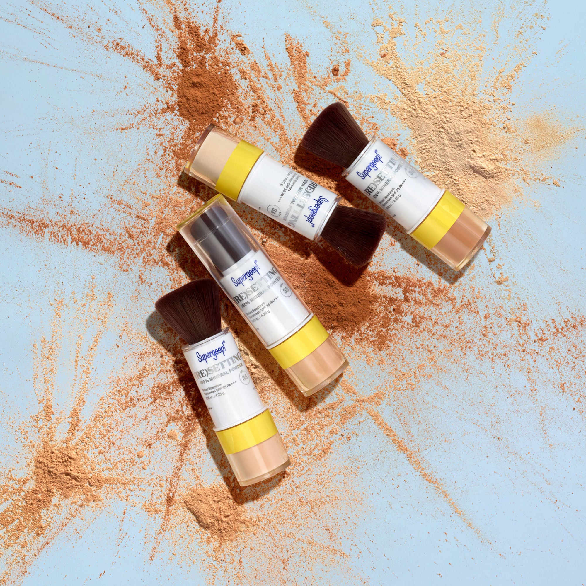 100% Mineral Powder SPF 35 - Natural Sunscreen for Face & Body | Vegan, Non-Toxic Sun Protection for Daily Use & Outdoor Activities