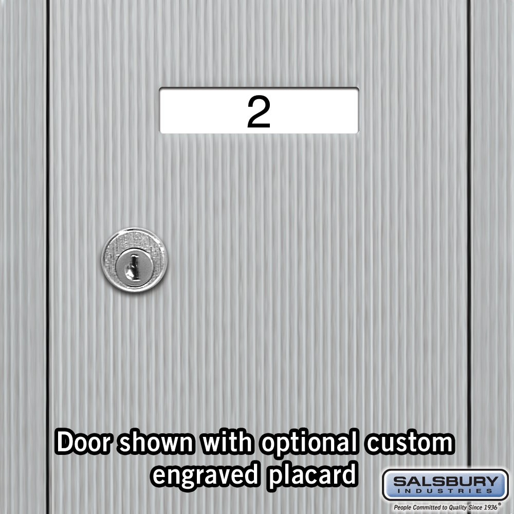 Salsbury Industries 3507ARU Recessed Mounted Vertical Mailbox with 7 Doors - USPS Approved Aluminum Mailbox for Apartment Buildings & Multi-Unit Complexes