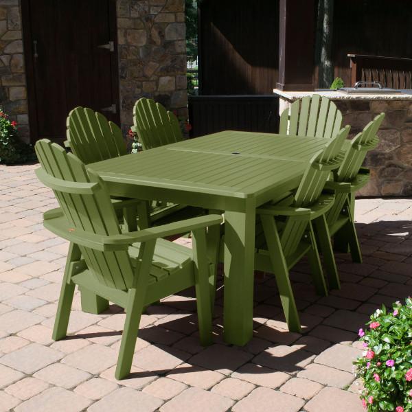 Hamilton Adirondack 7-Piece Rectangular Outdoor Dining Set - Patio Furniture for Backyard, Garden & Poolside Dining