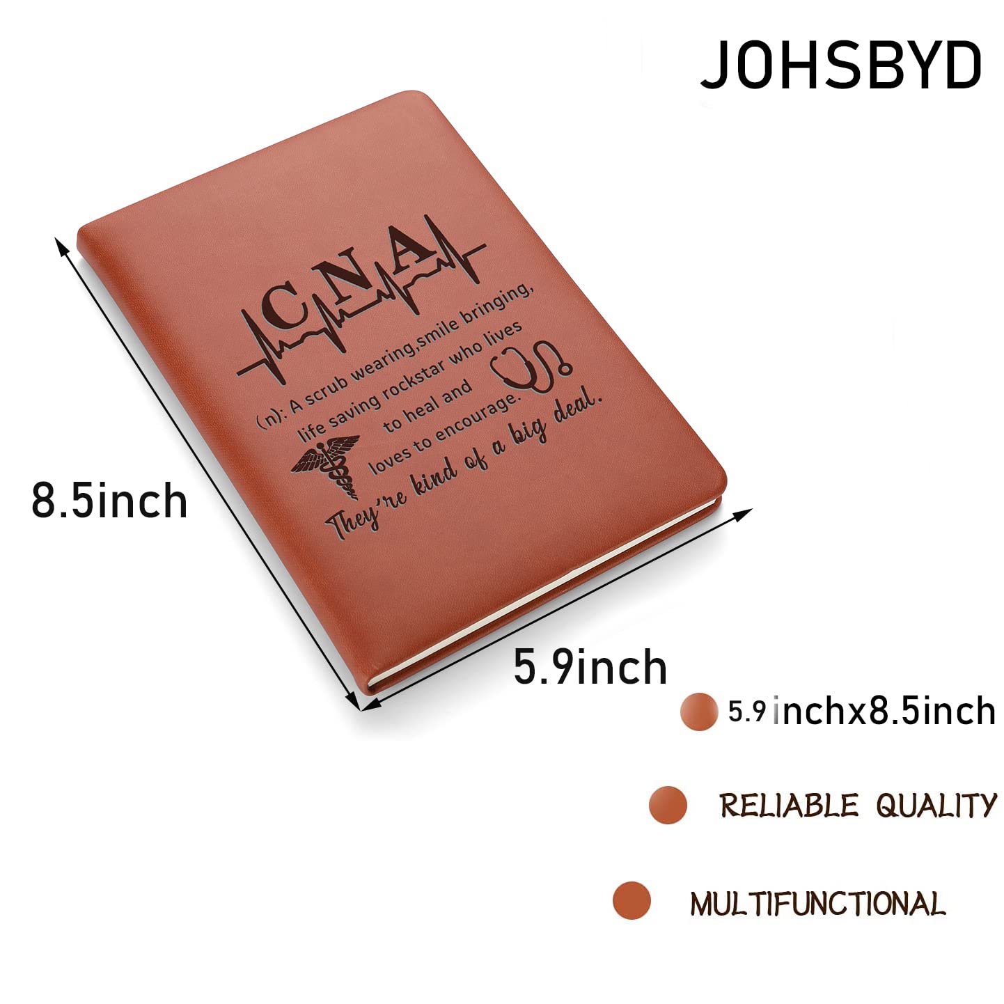 Premium Leather Notebook for Nurse Practitioners - Gift for Doctors, EMTs, PTs, NPs & LPNs | Nursing Student & Medical Assistant Graduation/Birthday Present | CNA Appreciation Gift | Perfect for Clinical Notes & Daily Journaling