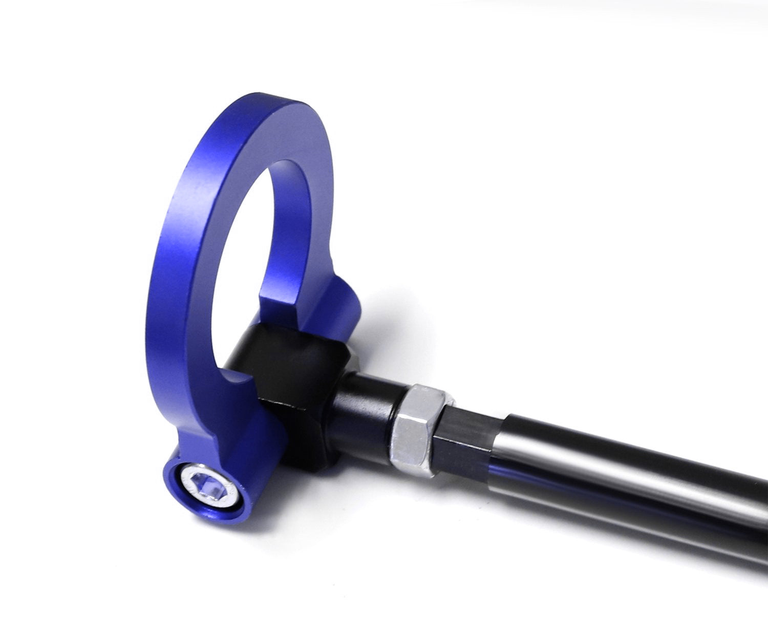 Blue Aluminum Racing Tow Hook Ring for 2014-2019 Chevy Corvette Z06 ZR1 Z51 - Track Accessory for Motorsports & Car Shows