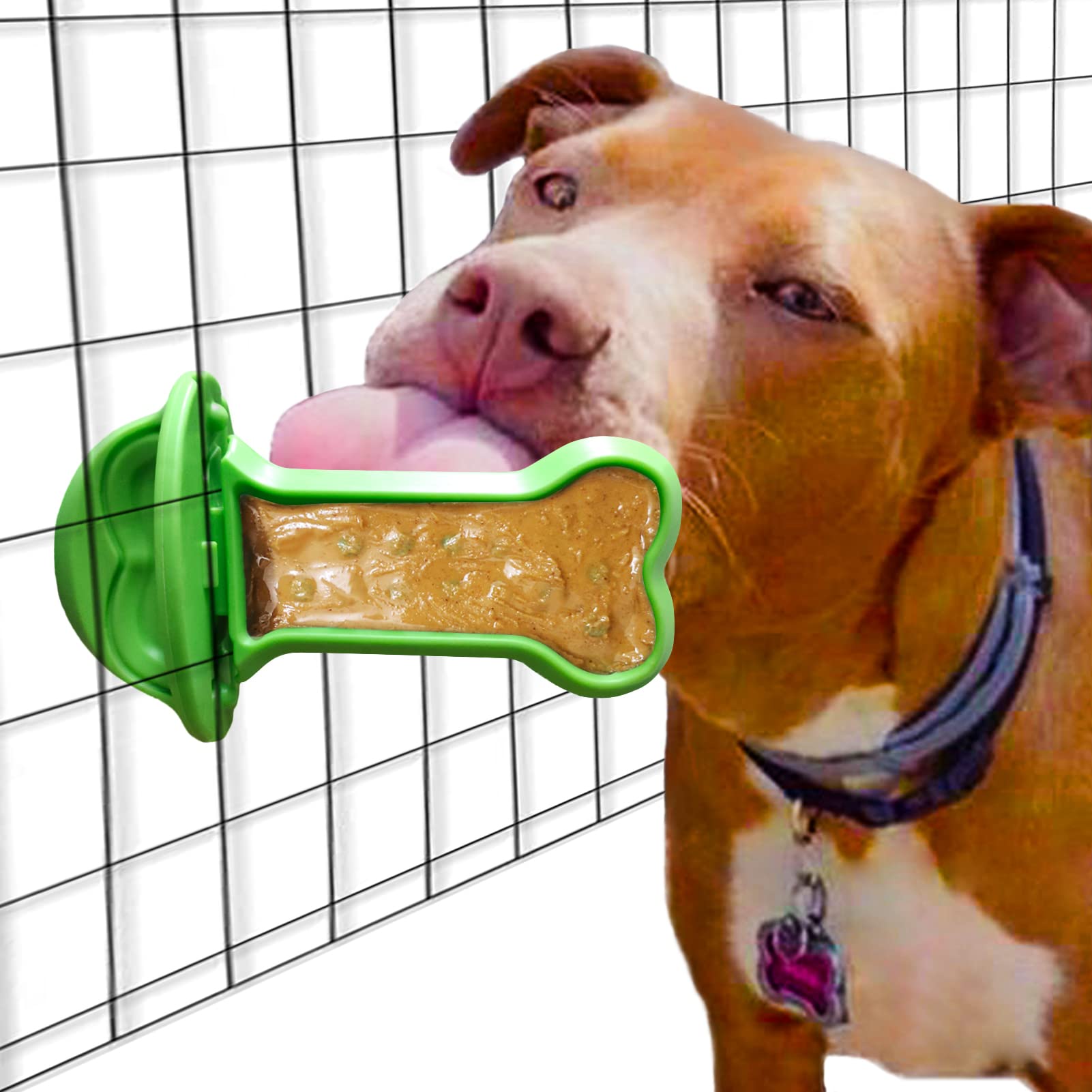 Dog Crate Training Toy - Anxiety Relief & Behavior Aid with Treat Dispenser - Peanut Butter Puzzle Feeder for Puppy Kennel Therapy - Perfect for Crate Training, Separation Anxiety & Slow Feeding