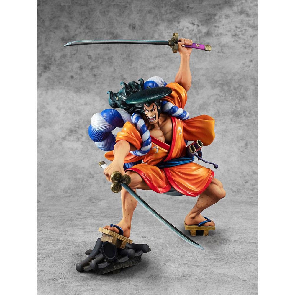 Megahouse Portrait of Pirates One Piece Warriors Alliance Oden Kozuki Action Figure - Multiple Colors (MH71623) | Anime Collectible for Display & Gift
