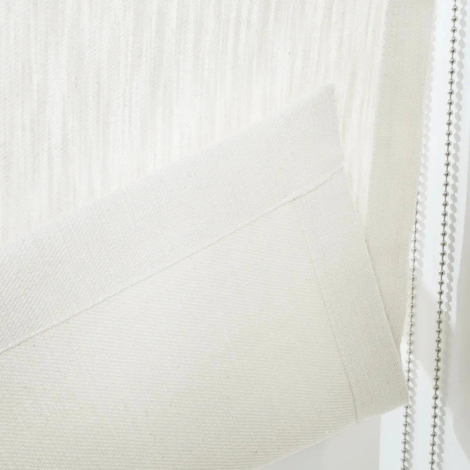 Cloe Cotton Blend Roman Shade with Cord Lift - Blackout Window Treatment for Bedroom & Living Room