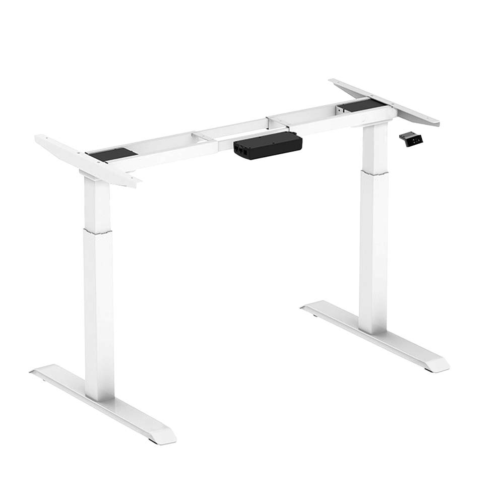 Adjustable Electric Standing Desk Frame with Dual Motors, USB Charging Port - Supports 220 lbs, 47