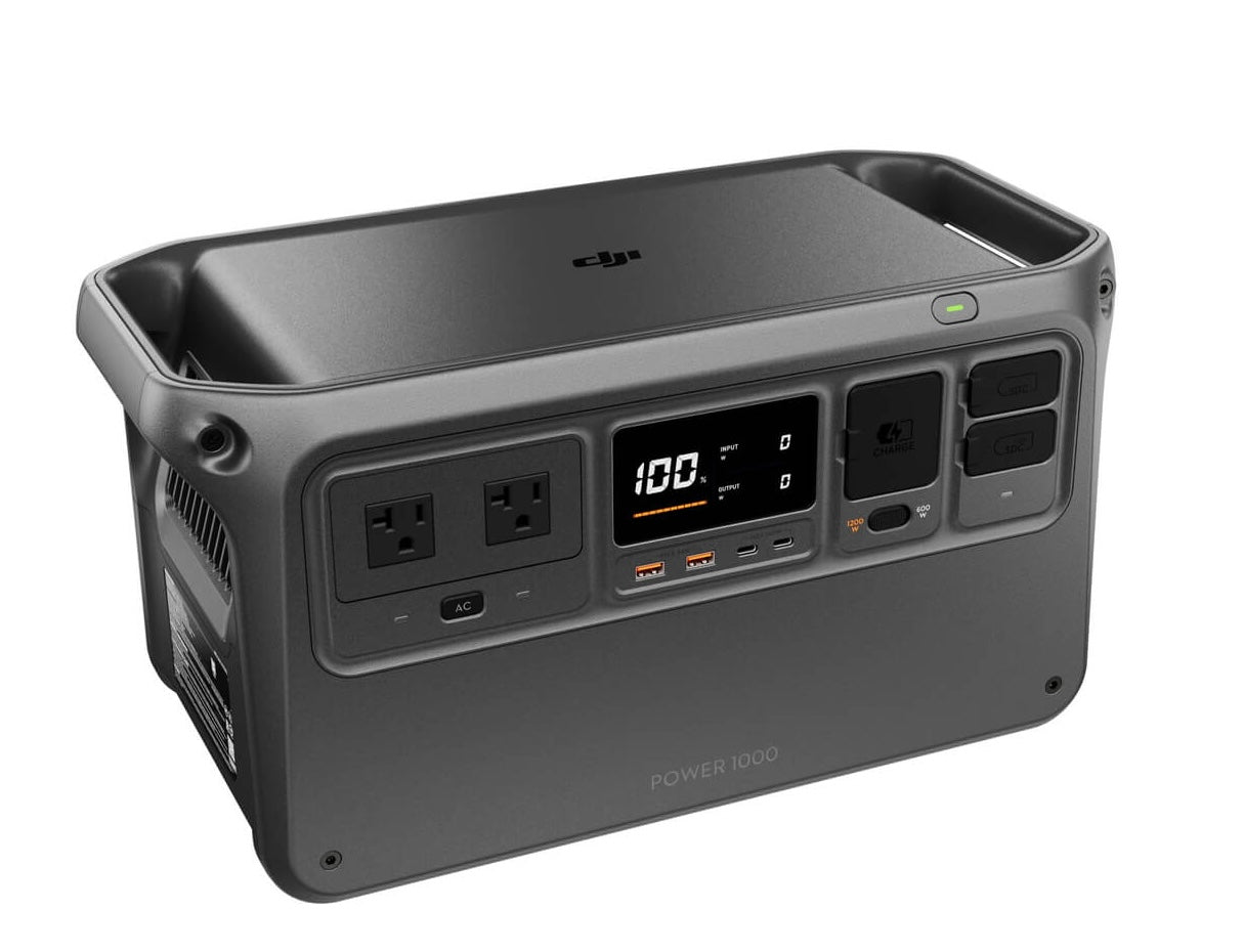 DJI Power 1000 Portable Power Station - 1000W Solar Generator for Camping, RV, Outdoor Adventures & Emergency Backup Power