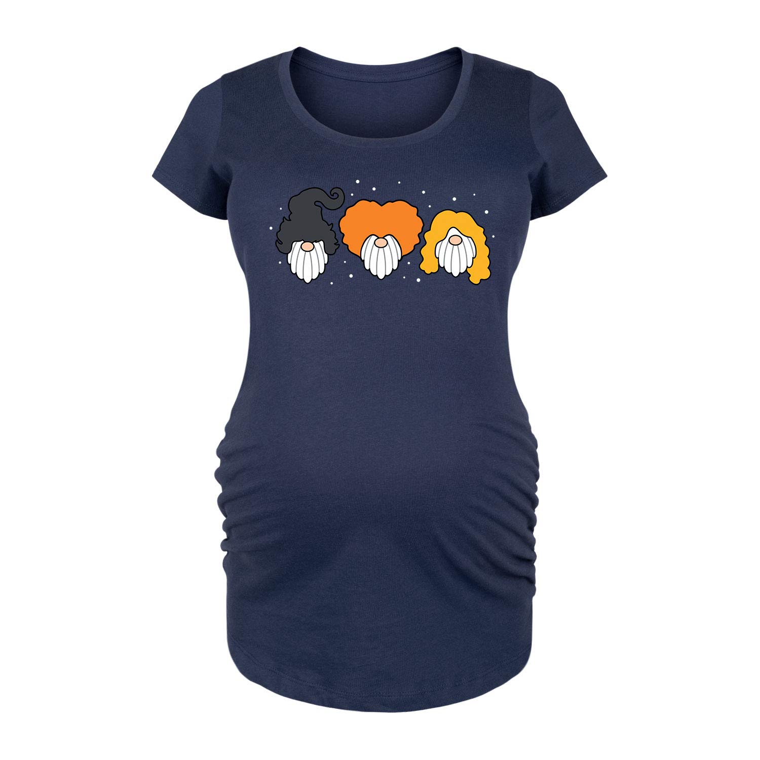 Bloom Maternity - Sanderson Gnomes Maternity Scoop Neck T-Shirt for Pregnancy Comfort | Soft Cotton Nursing Top for Expecting Mothers | Perfect for Casual Wear & Baby Showers