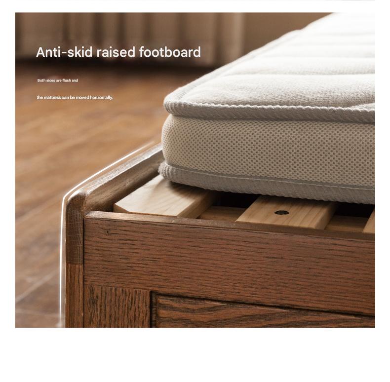 Solid Oak Wood Glow in The Dark Storage Box for Bedroom - Under Bed Organizer with Luminous Lid for Nighttime Visibility & Easy Access