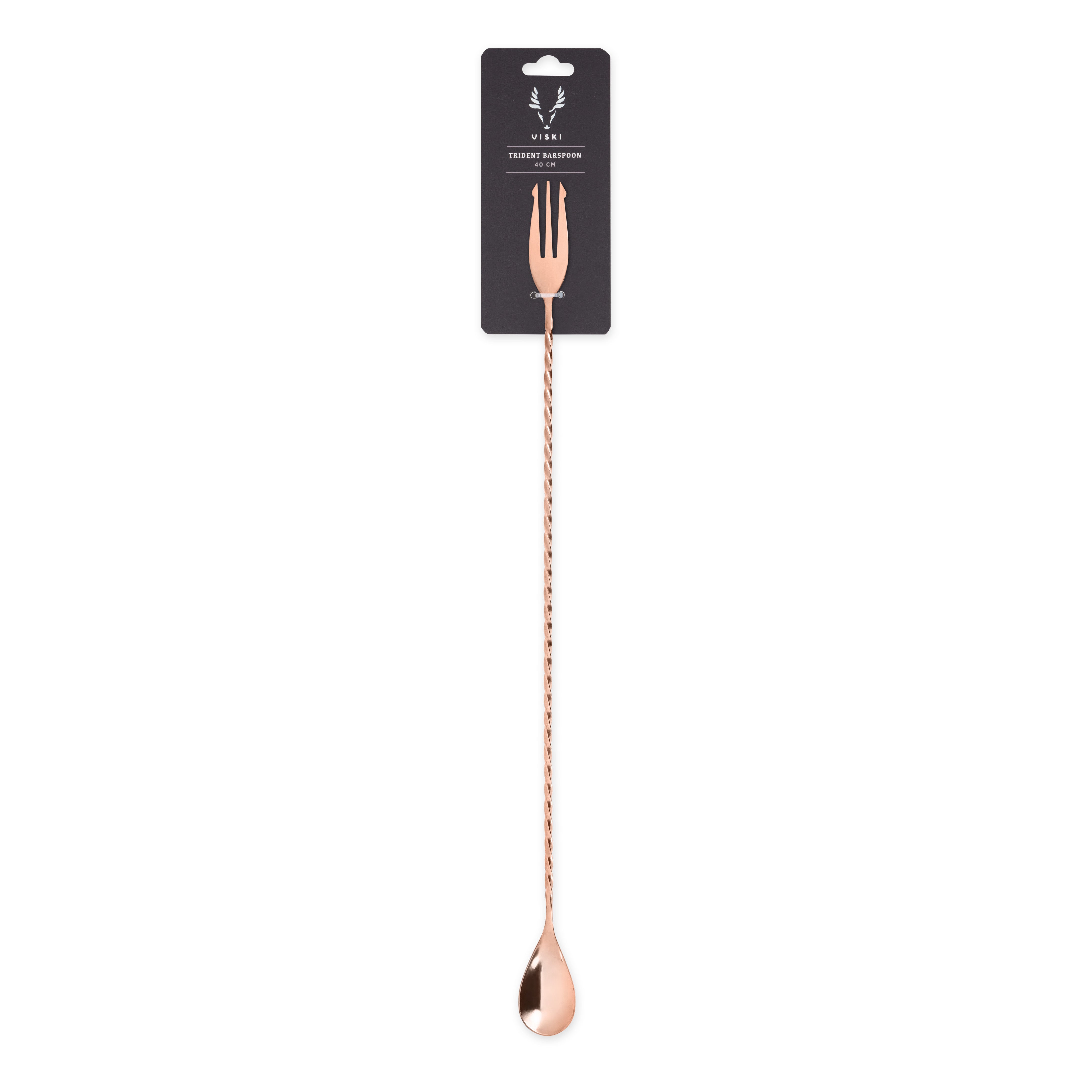 Premium Summit Trident Bar Spoon - 12 Inch Stainless Steel Cocktail Mixing Tool for Bartenders - Perfect for Stirring, Layering, and Crafting Cocktails at Home or Bar