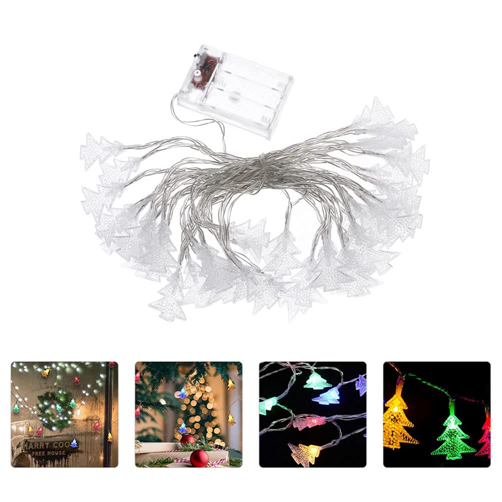 Balacoo 1pc Christmas Tree String Lights - 10ft LED Xmas Tree Lights with 50 Warm White Bulbs, Waterproof Outdoor/Indoor Holiday Decorations for Christmas Party, Home, Garden, and Festival Decor