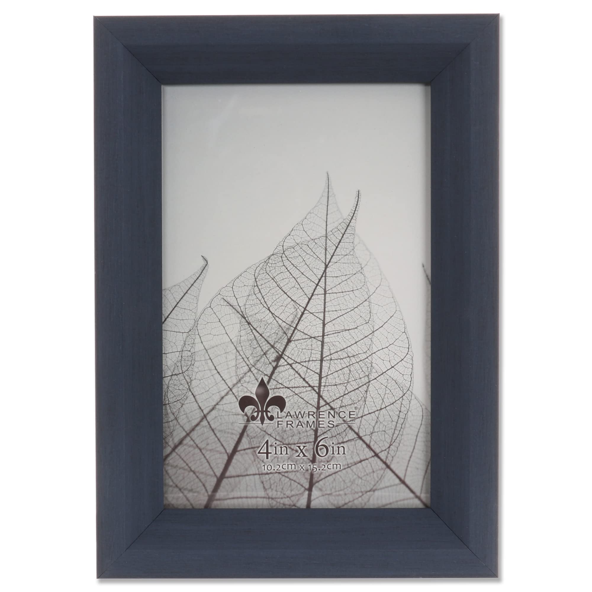 4x6 Navy Blue Picture Frame - Premium Bradley Photo Frame for Wall or Tabletop Display - Perfect for Home, Office, and Gift Giving