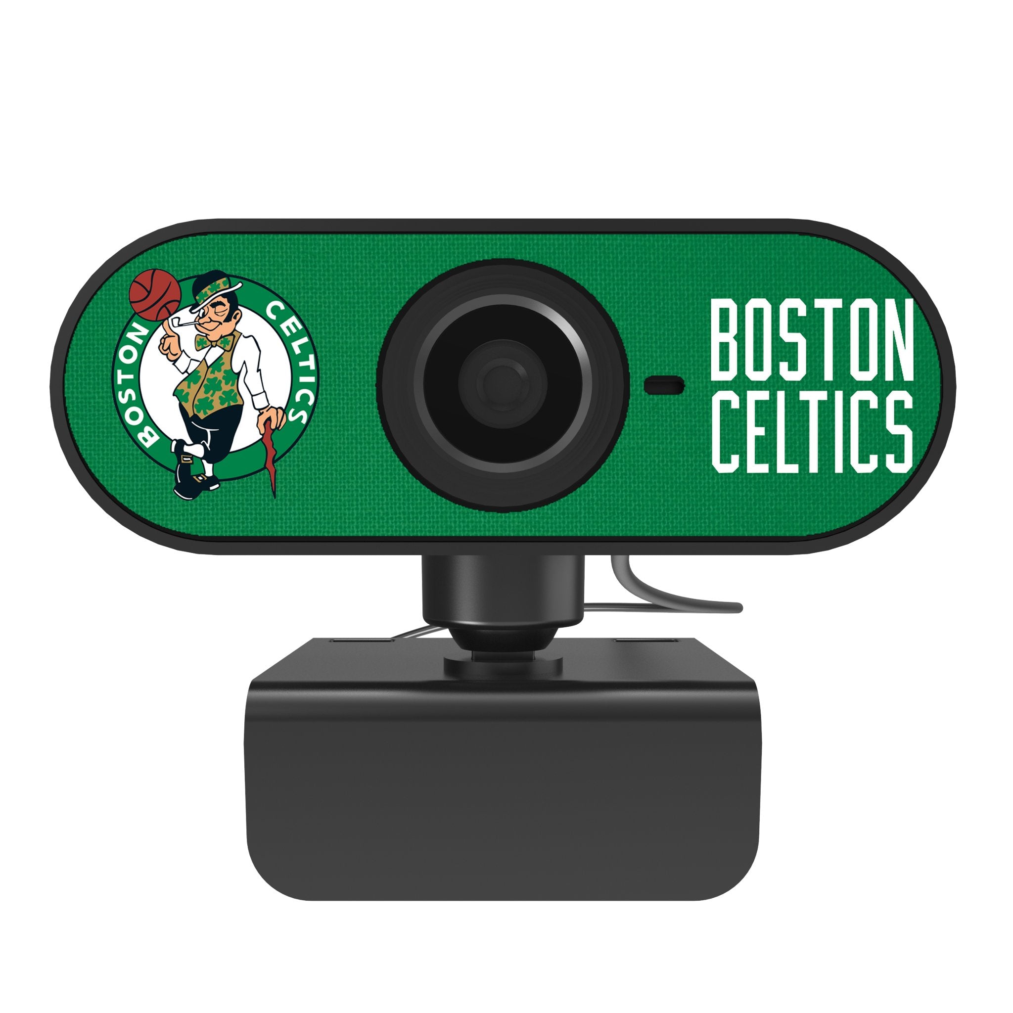 Boston Celtics NBA Team Logo HD Webcam with Built-in Microphone - Perfect for Video Calls, Gaming, and Live Streaming