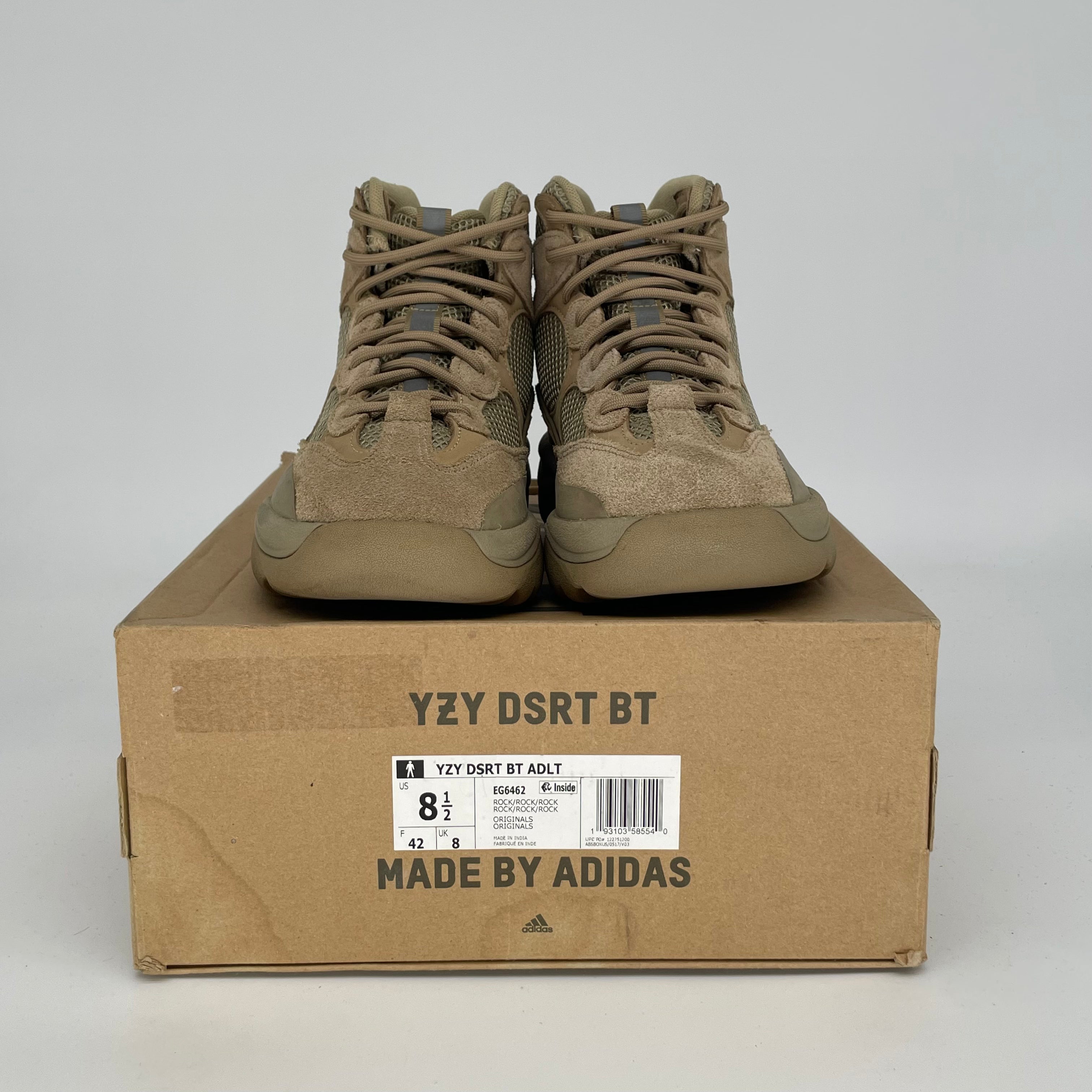 Adidas Yeezy Desert Boot Rock Size 8.5/10W EG6462 - Stylish & Comfortable Hiking Sneakers for Outdoor Adventures & Urban Streetwear
