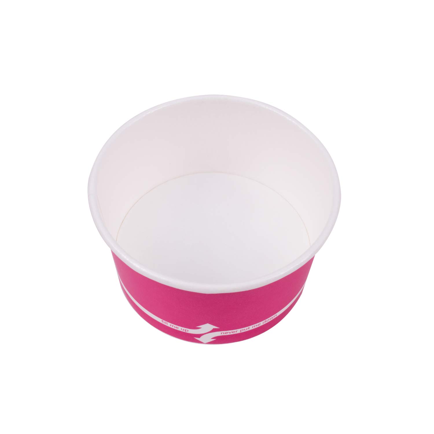4oz (1000 Count) Pink Paper Ice Cream Cups - Disposable Hot & Cold Food Containers for Ice Cream, Gelato, Yogurt, Snacks - Perfect for Parties, Dessert Shops, and Home Use