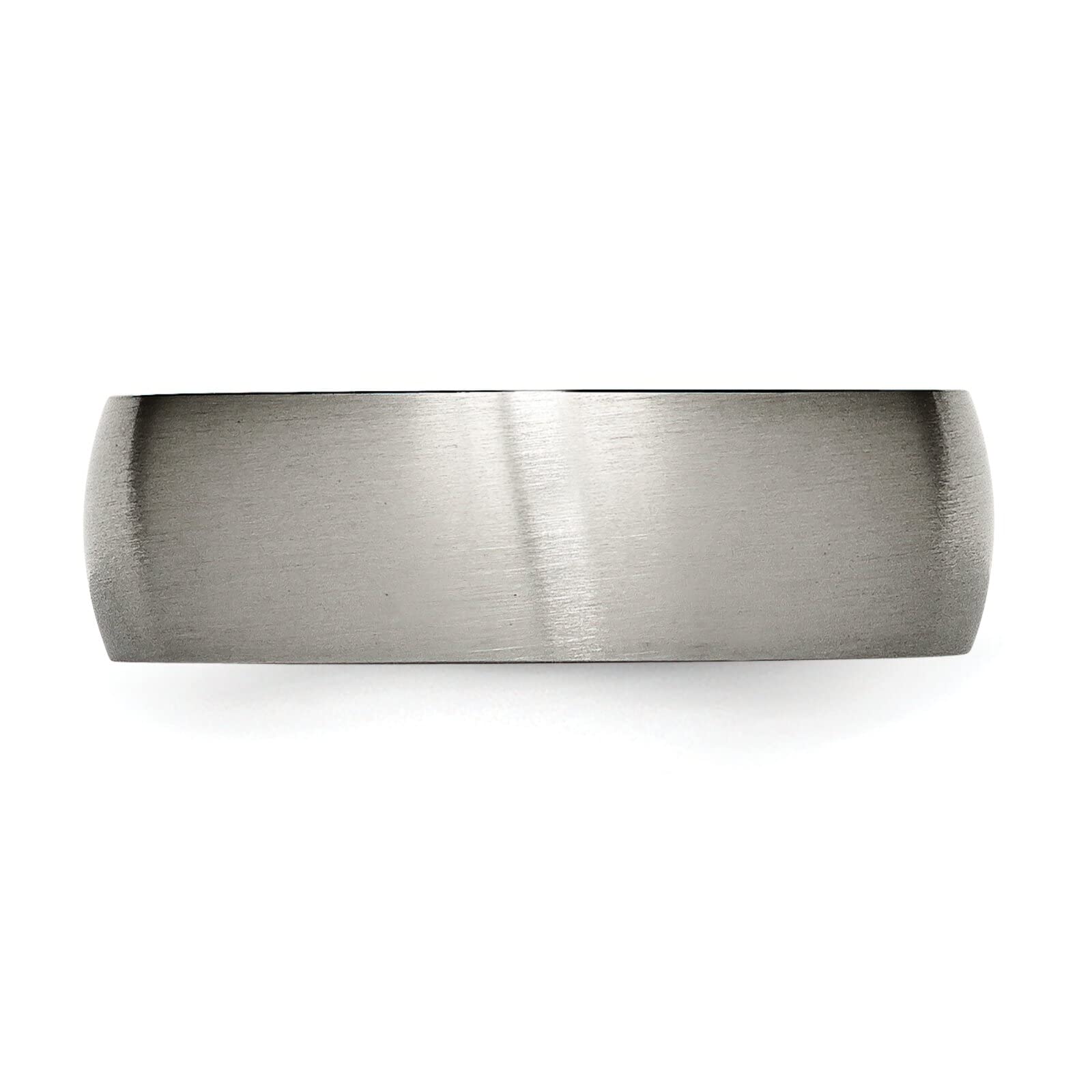 7mm Brushed Titanium Men's Wedding Ring Band - Size 10 - Durable & Comfortable for Everyday Wear, Anniversary Gifts & Special Occasions