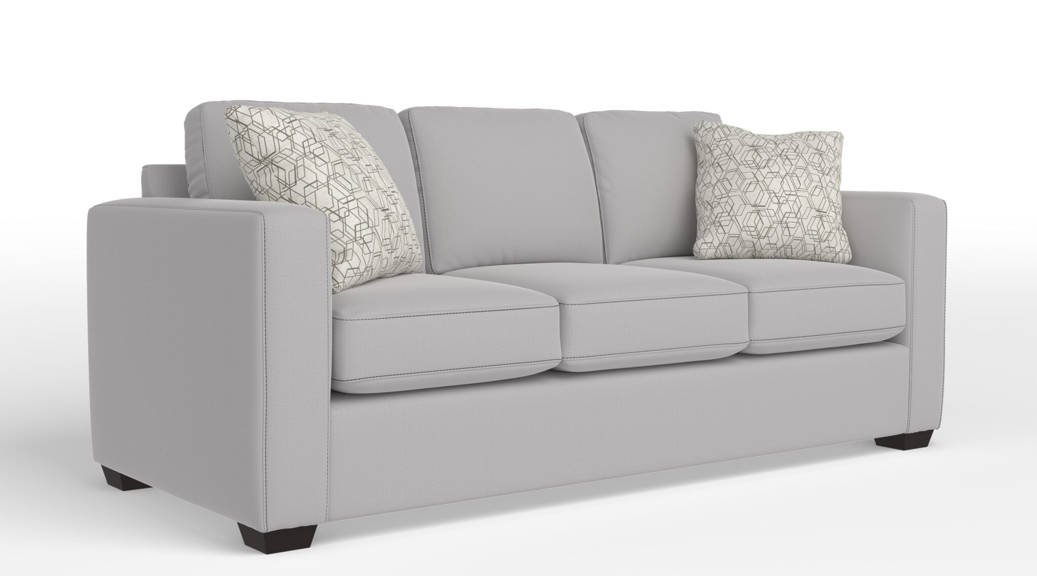Caleb Queen Sofa Bed with Innerspring Mattress - Convertible Sleeper Sofa for Small Spaces, Light Grey | Perfect for Guest Rooms, Apartments & Home Offices