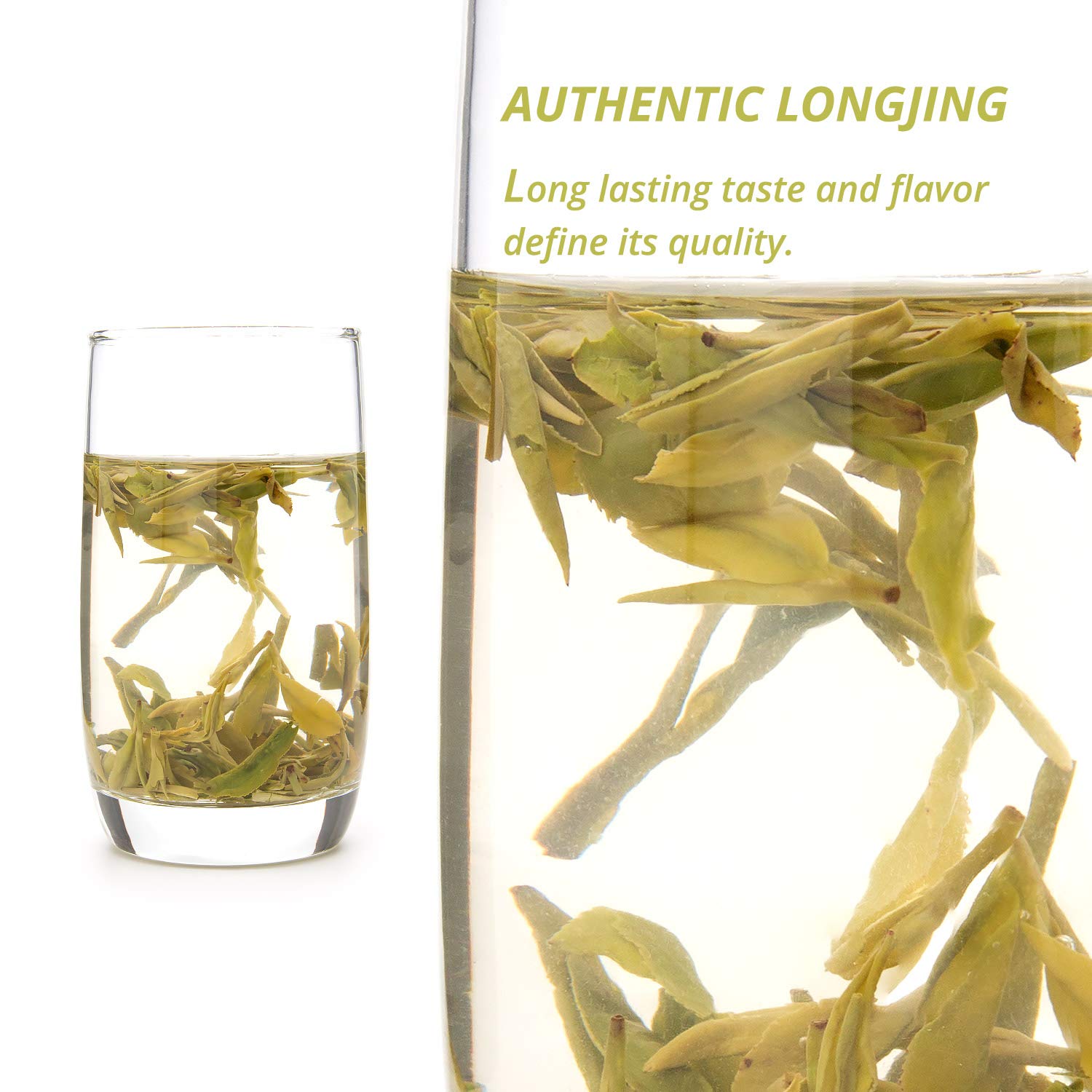 Premium Mingqian Longjing Dragon Well Green Tea - 2nd Grade Loose Leaf Tea - 500g (Pack of 2) - Eco-Grown Spring Harvest - Perfect for Daily Brewing, Gifts & Chinese Tea Ceremonies