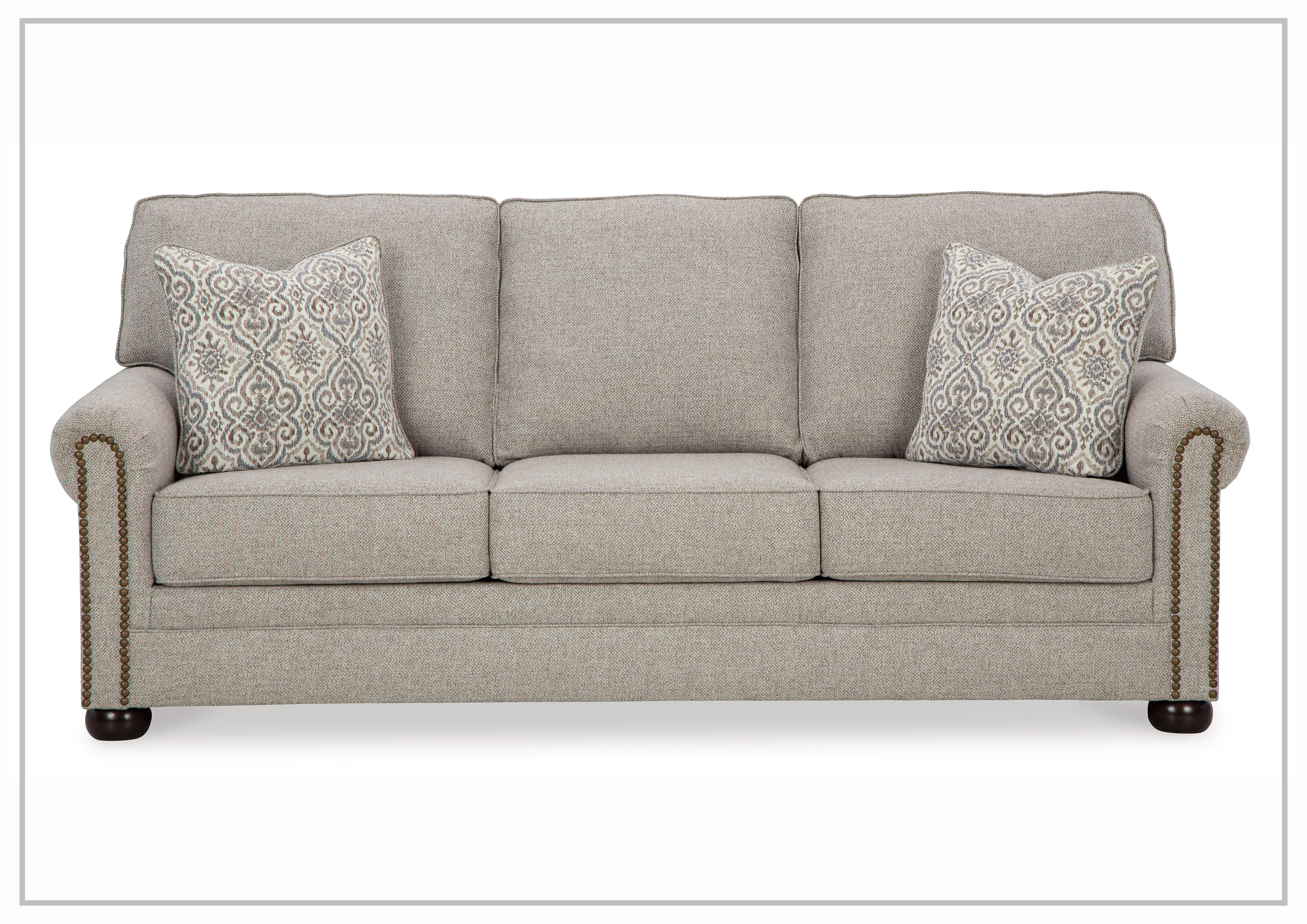 Gio Italia Garrison Fabric 3-Seater Queen Sleeper Sofa Bed - Convertible Comfort for Small Spaces, Guest Rooms & Apartments