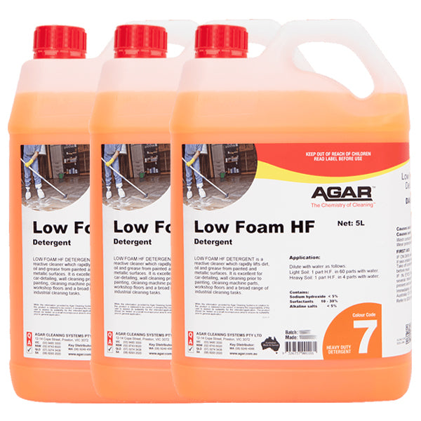 Low Foam HF Detergent for Painted & Metallic Surfaces - Safe Cleaning Solution for Automotive, Industrial & Laboratory Equipment