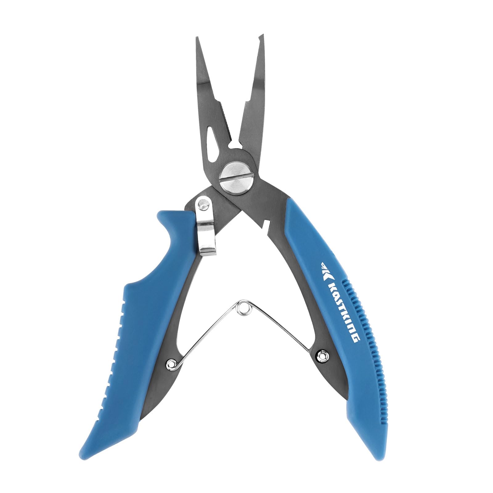 KastKing Intimidator Fishing Pliers - Corrosion Resistant Polymer Coated Fishing Tool with Tungsten Carbide Cutters for Saltwater Fishing | Perfect for Anglers, Boat Fishing & Offshore Adventures