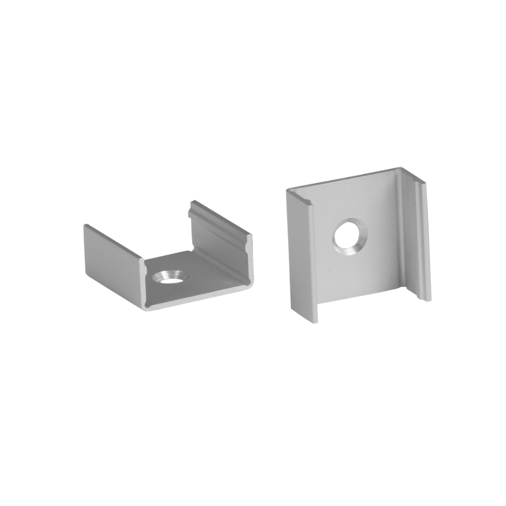 5-Pack 8ft (2.4Meter) U-Shaped LED Aluminum Channel with Frosted Flat Diffuser - 967 Series LED Profile Extrusion Kit with End Caps & Mounting Accessories for Home, Office and Commercial Lighting Installation