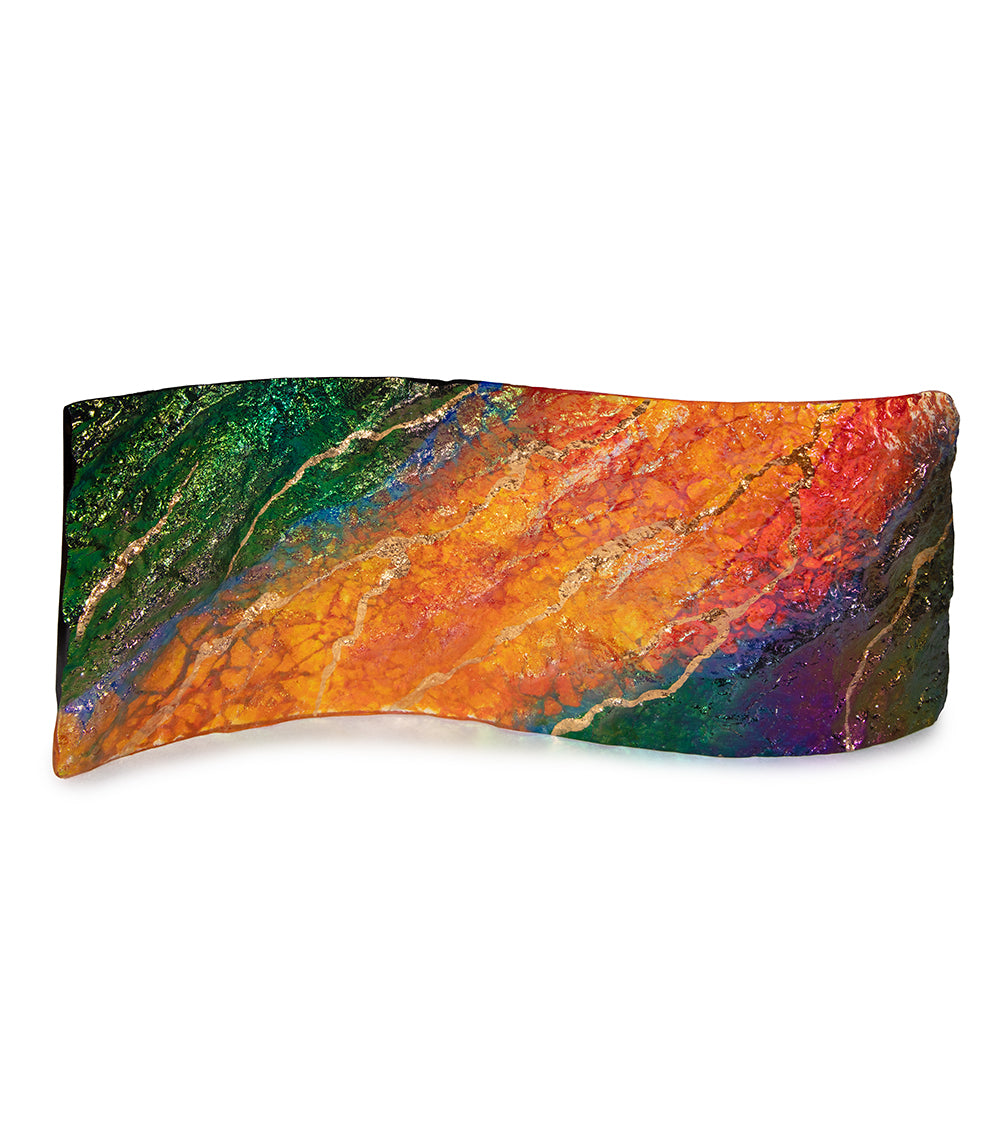 16 x 6 Lava Wave Abstract Art Print by Marian Fieldson - Perfect for Modern Living Room & Office Wall Decor