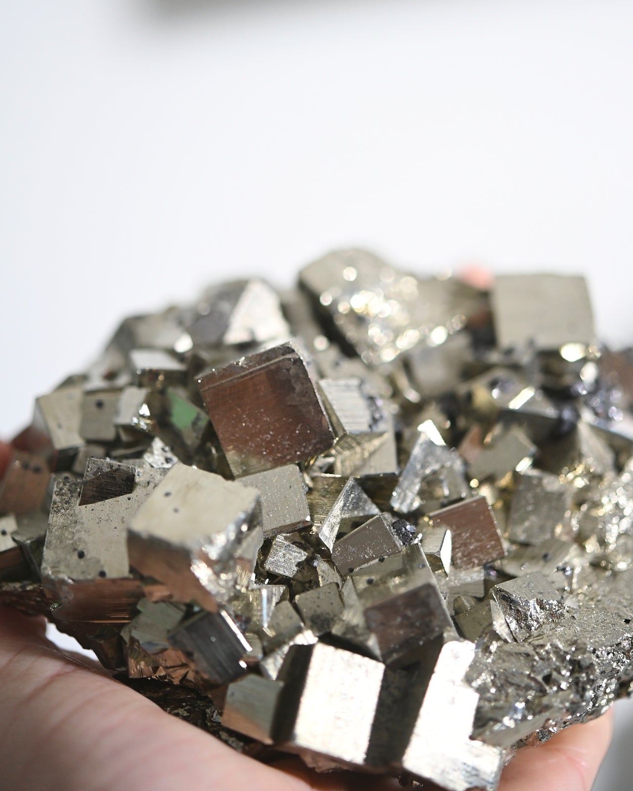 Natural Cubic Pyrite Cluster - 2.8lbs Raw Mineral Specimen for Crystal Healing, Feng Shui & Home Decor | Perfect for Meditation, Energy Work & Display Collection