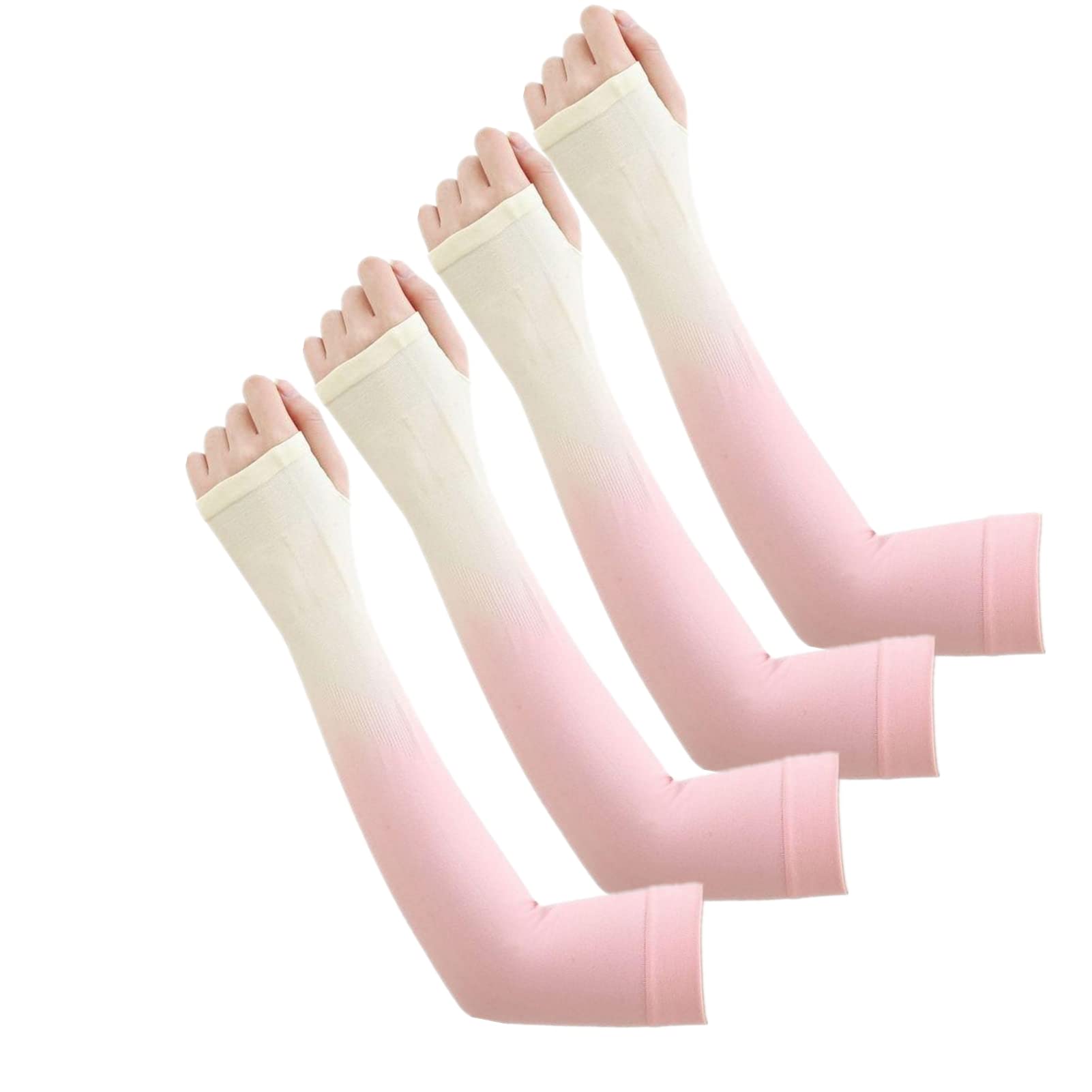 2 Pairs UV Protection Arm Sleeves UPF50+ Sun Protection Arm Covers for Cycling, Running, Hiking & Outdoor Sports - Lightweight & Breathable Sunblock Arm Guards