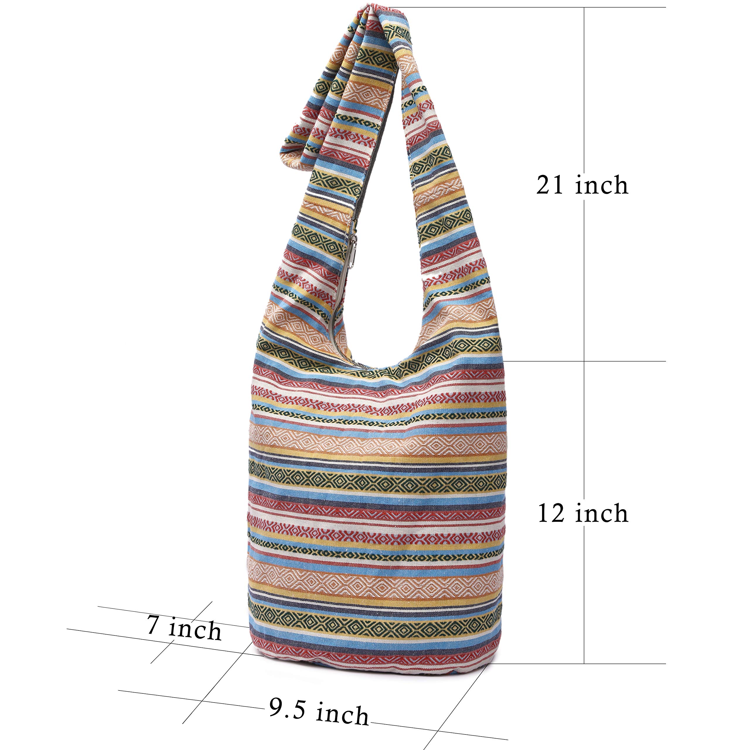 Stylish Women's Canvas Shoulder Handbags - Bohemian Crossbody Bags with Animal Prints for Everyday Use, Travel & Festival Fashion Accessories