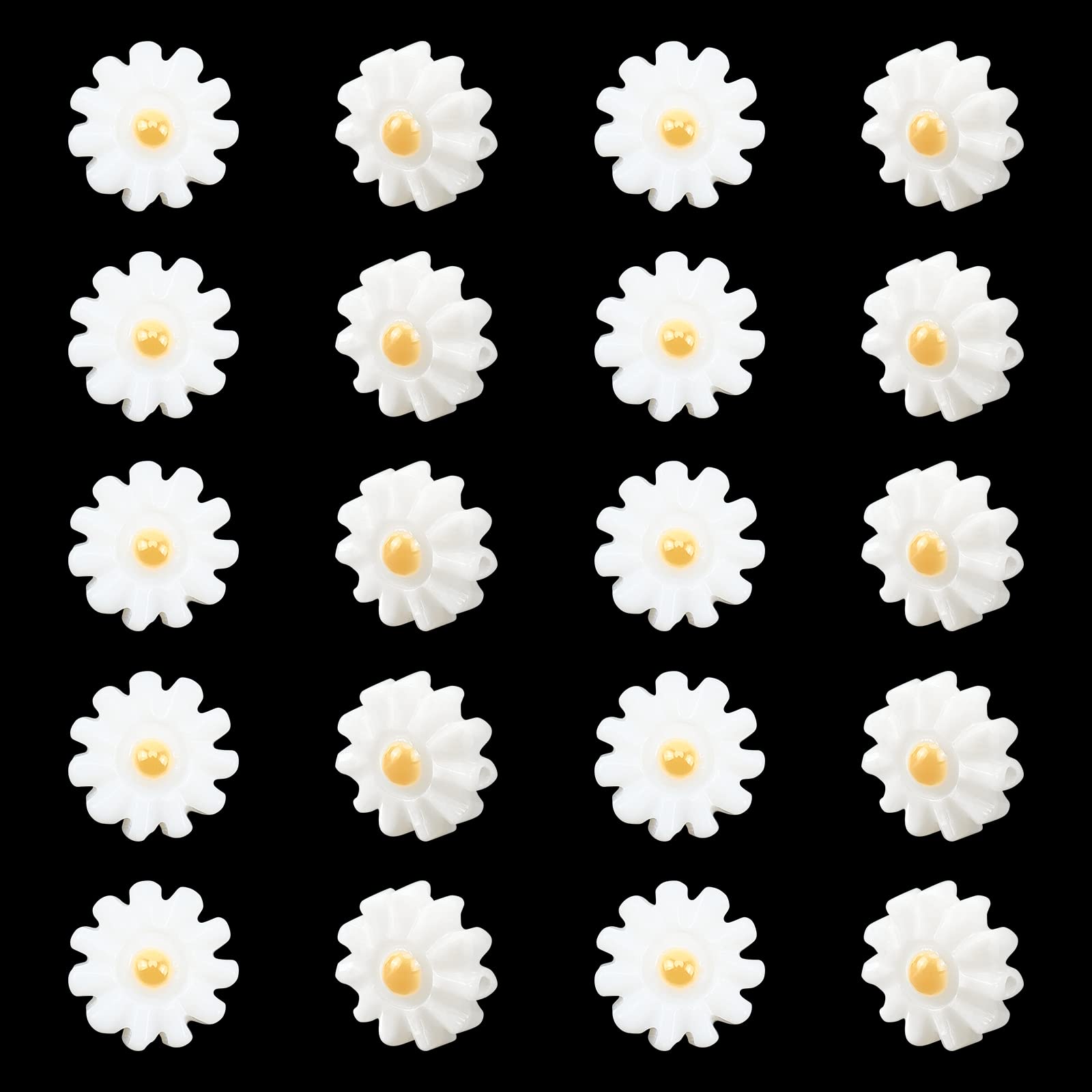 20Pcs 10mm Natural Freshwater Shell Daisy Beads for DIY Jewelry Making - Spacer Beads for Bracelets, Necklaces, Earrings - Perfect for Boho, Beach Style & Craft Projects