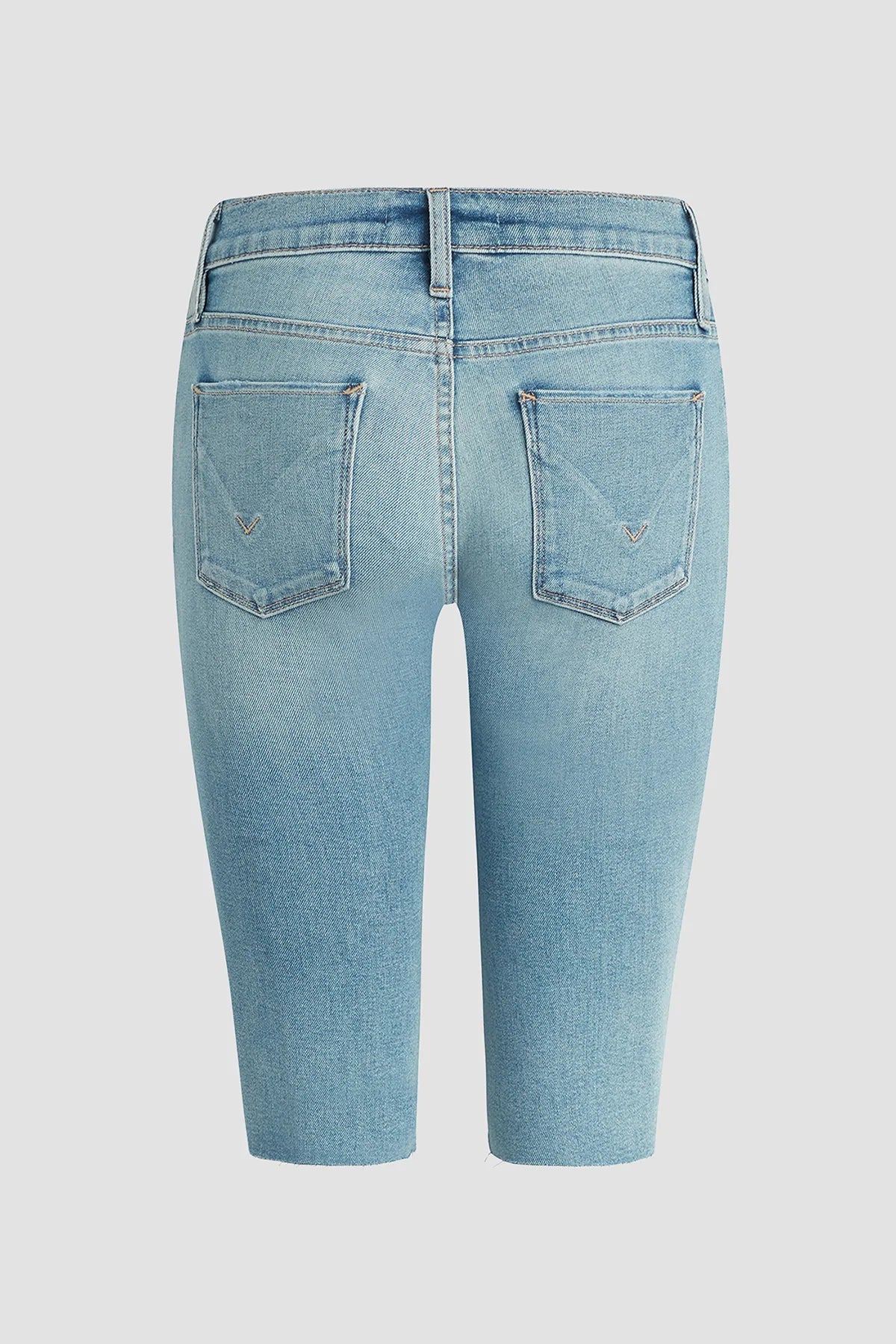 Amelia Mid Rise Shorts for Women - Comfortable Stretch Denim Shorts with High Waist | Perfect for Summer, Beach, and Casual Outings