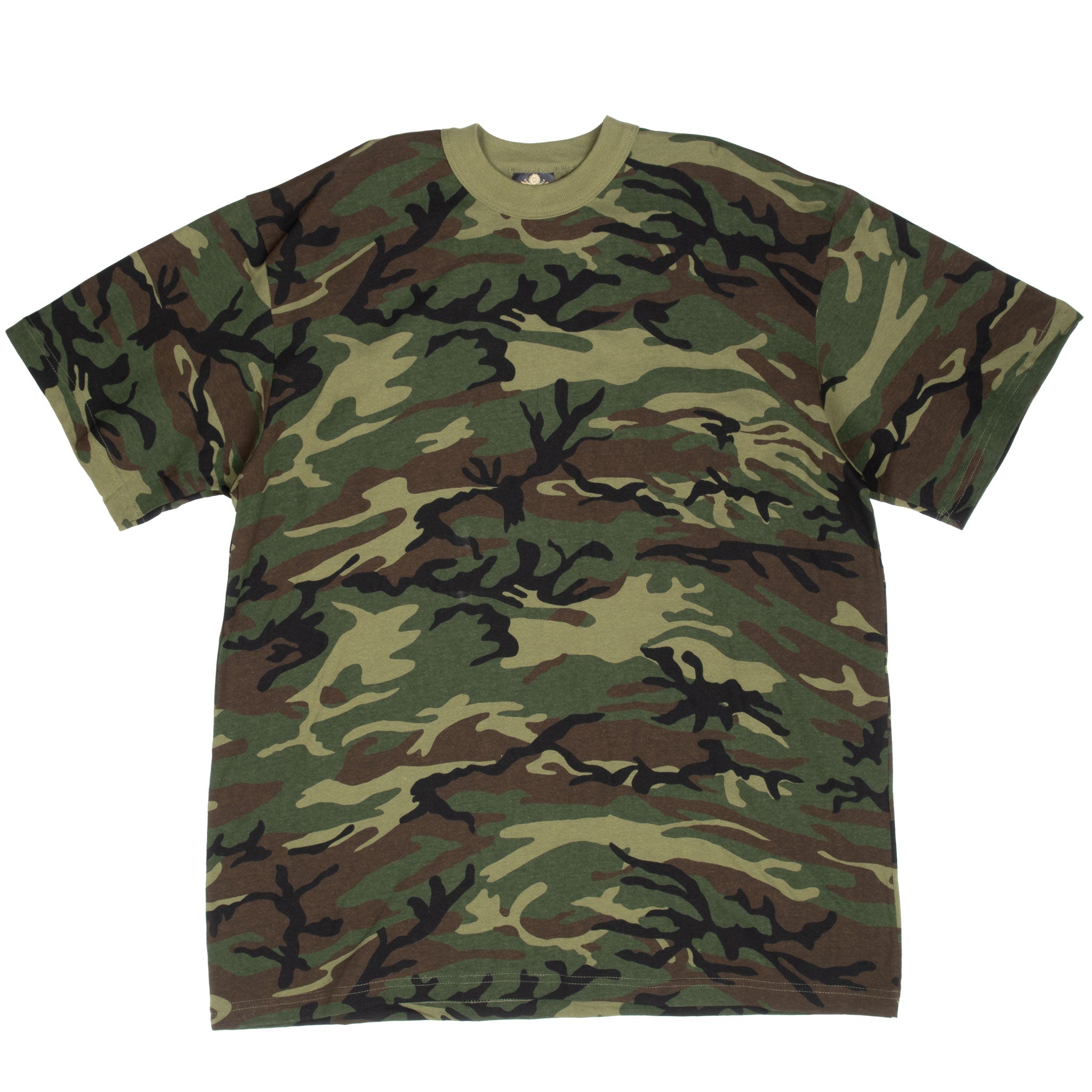 Vintage US Army Woodland Camo ERDL T-Shirt 1990s XL - Authentic Military Tee - Made in USA - Deadstock - Perfect for Military Collectors & Vintage Fashion Enthusiasts