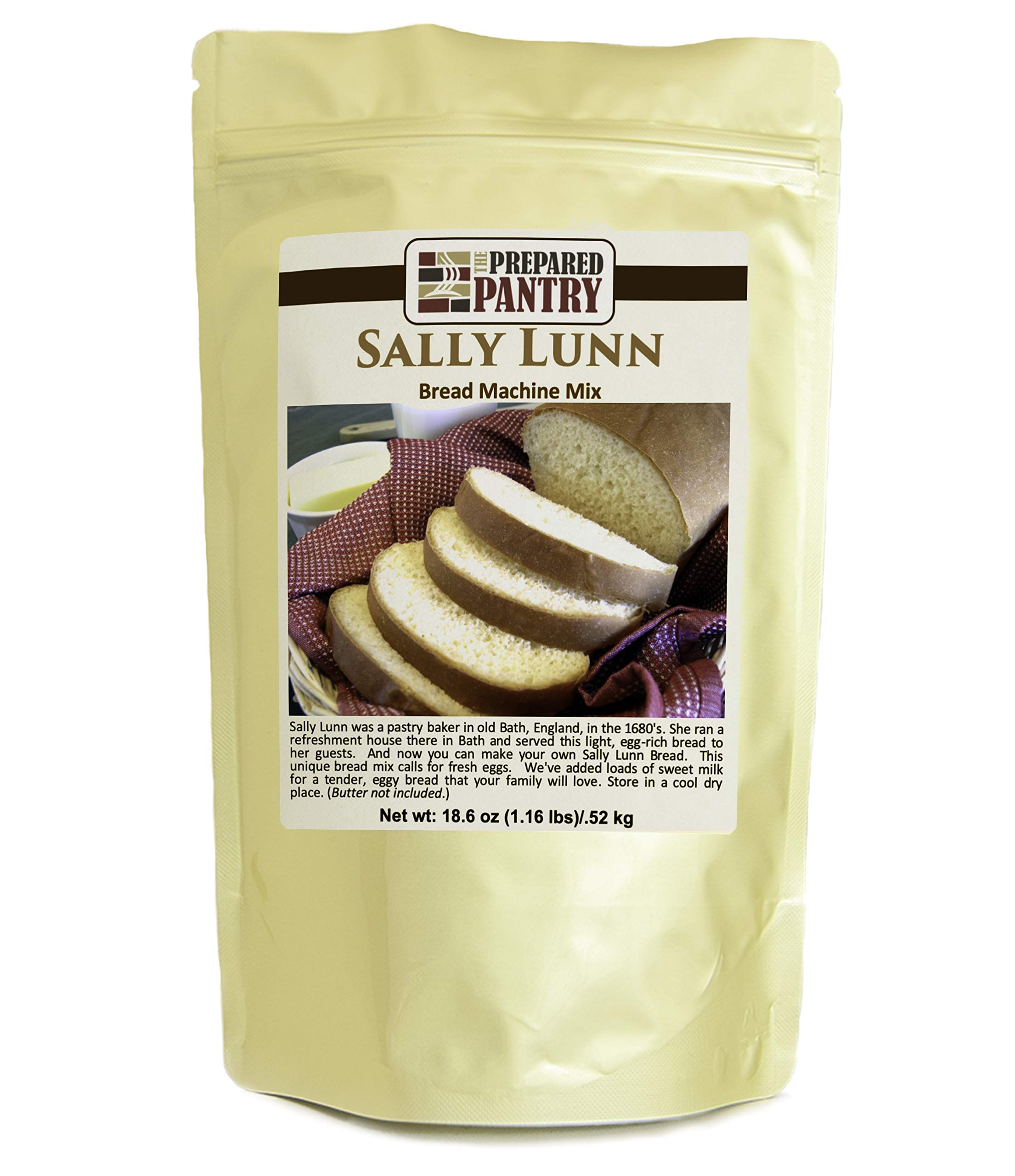 Sally Lunn Bread Mix for Bread Machine & Oven - Easy Homemade Bread Recipe - Perfect for Breakfast, Tea Time & Family Gatherings