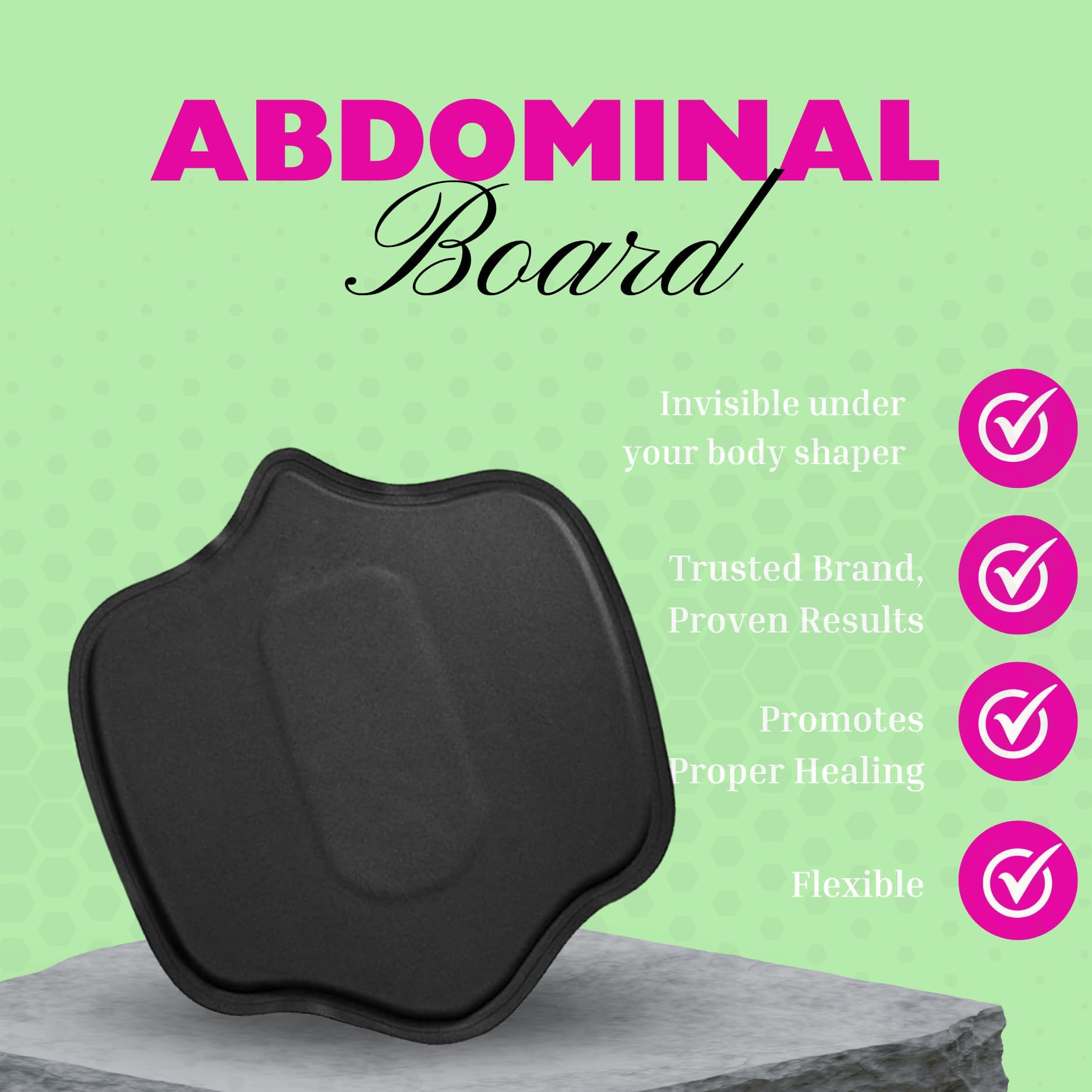 Post Surgery BBL Pillow with Lipo Foam Board - Comfortable Butt Cushion for Recovery After Liposuction & BBL Procedures - Perfect for Sitting Comfort at Home, Office, or Travel