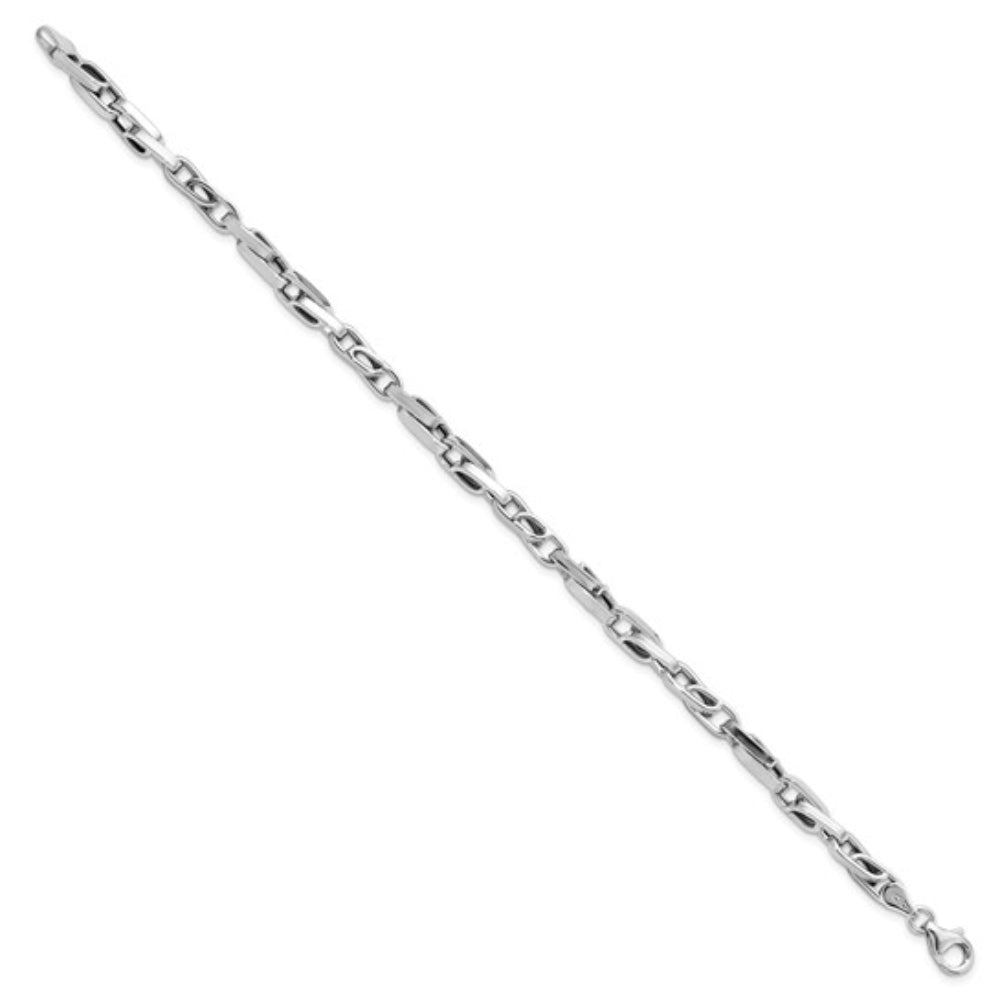 14K Gold Polished Fancy Link Bracelet for Women - Elegant Layered Chain Jewelry Gift for Birthday, Anniversary & Special Occasions
