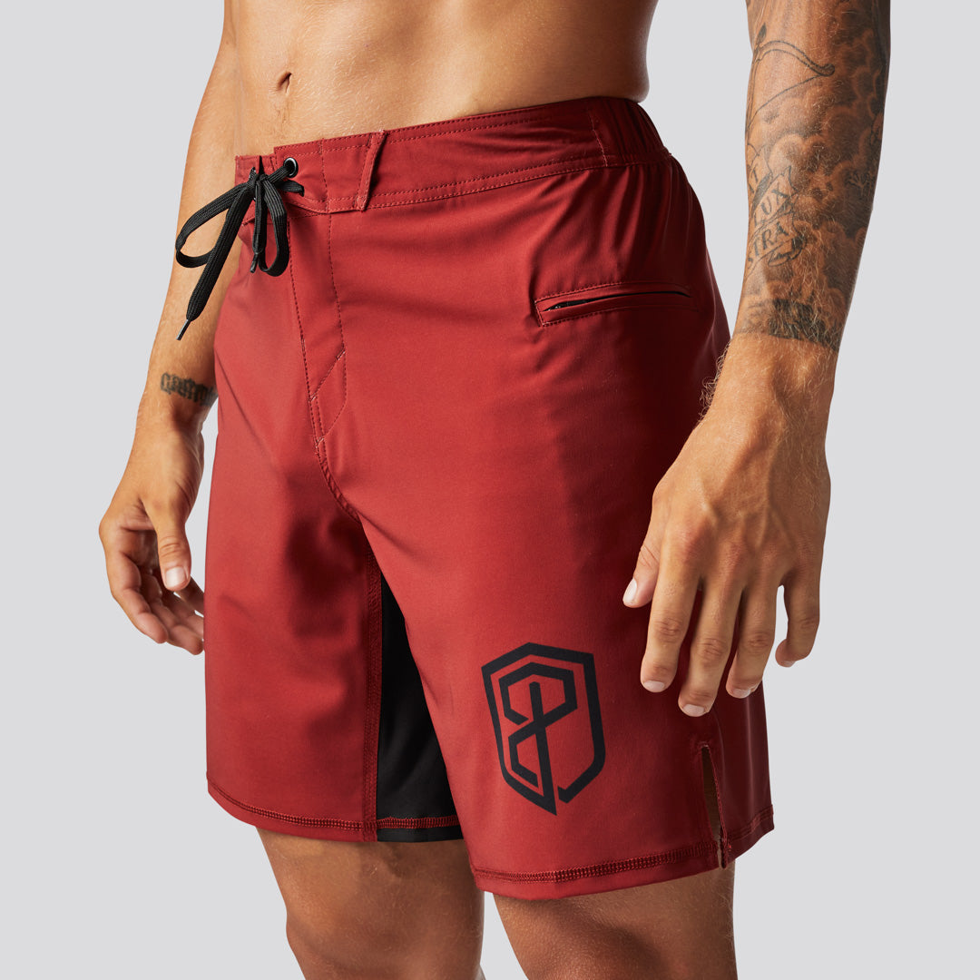 American Defender Short Tie 3.0 - Premium Adjustable Necktie in Crimson Red | Perfect for Business, Weddings & Formal Events