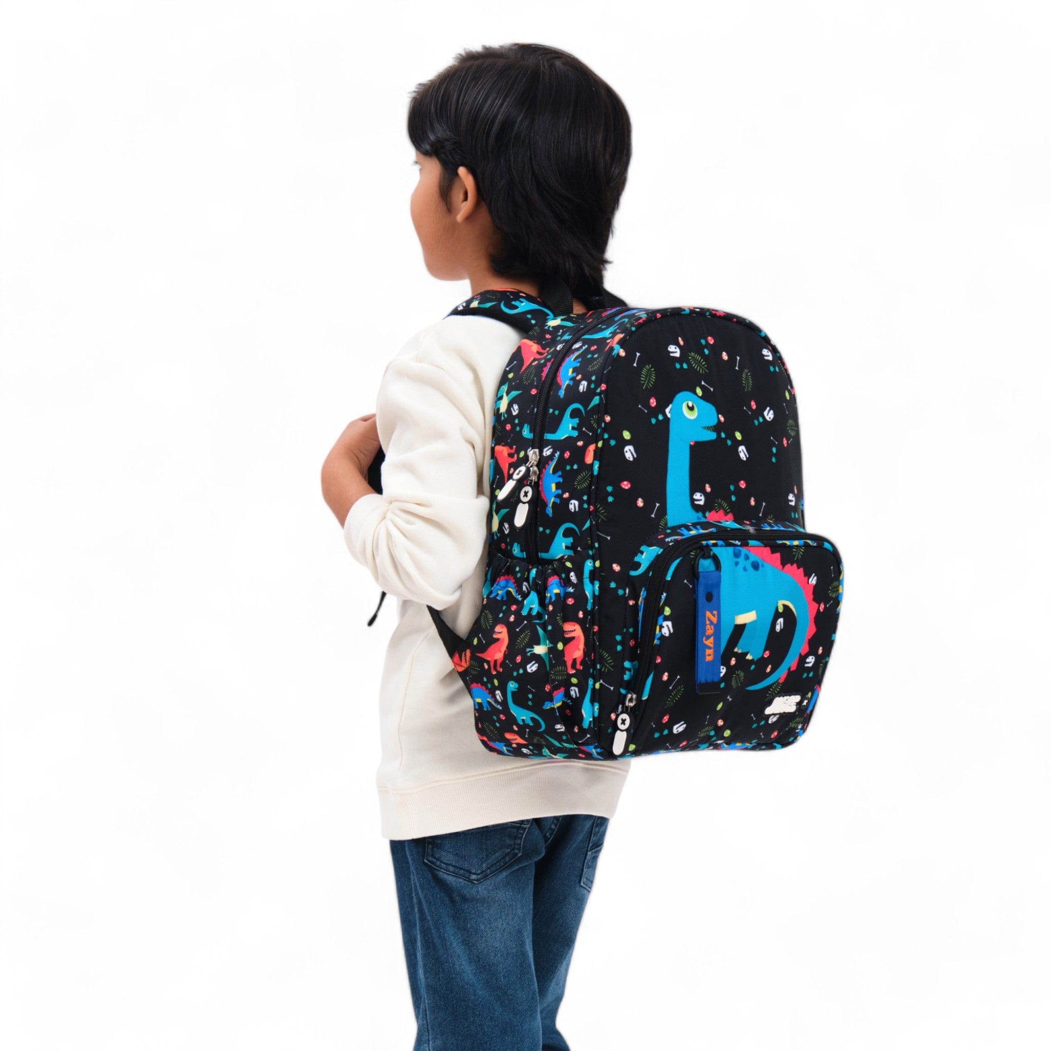Durable Mighty Dino Medium Backpack for School, Travel & Outdoor Adventures - Water-Resistant Laptop Bag for Kids & Teens