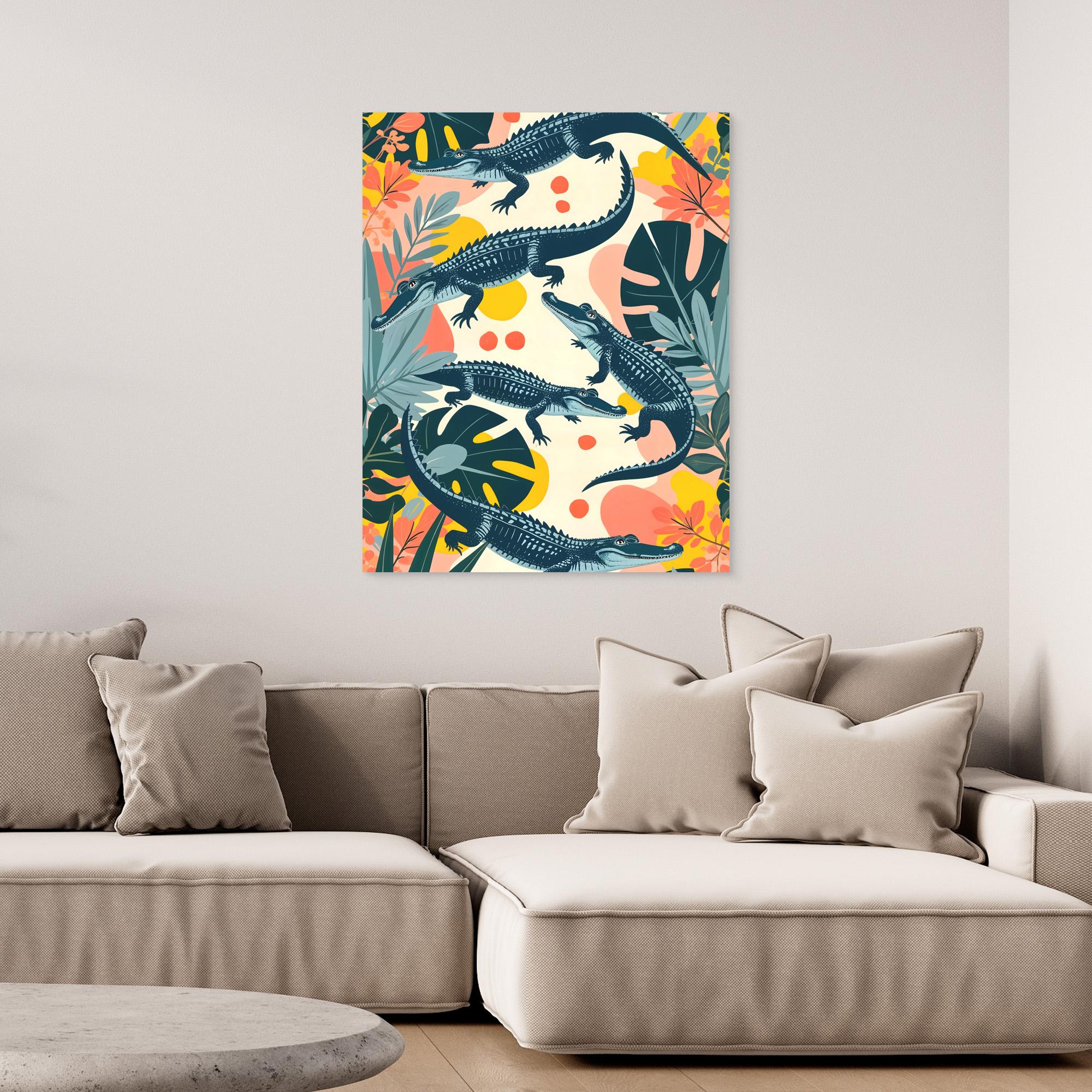 Canvas Print of Crocs by Uma Gokhale - Stylish Wall Art for Home & Office Decor