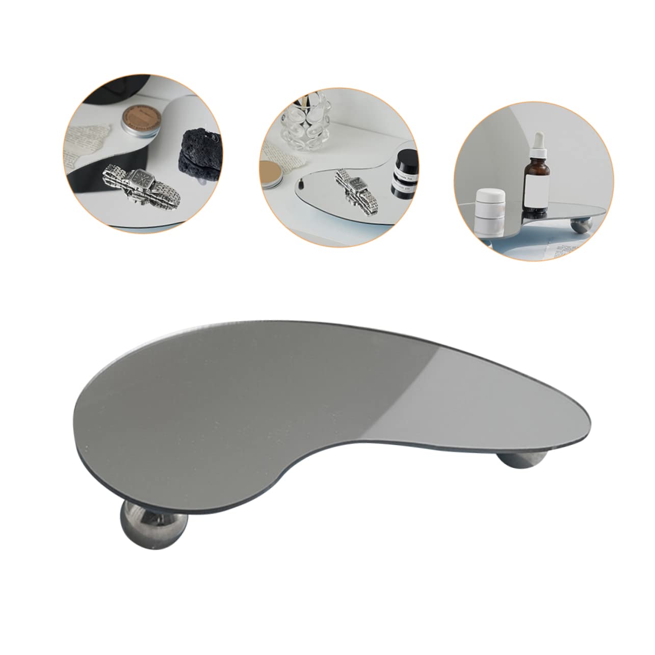 Uonlytech Acrylic Bathroom Tray - Toilet Tank Tray, Bathtub Caddy for Jewelry, Makeup, Candles | Non-Slip Organizer for Bathroom Counter, Vanity & Shower Shelf | Perfect for Home Spa, Gift & Small Item Storage