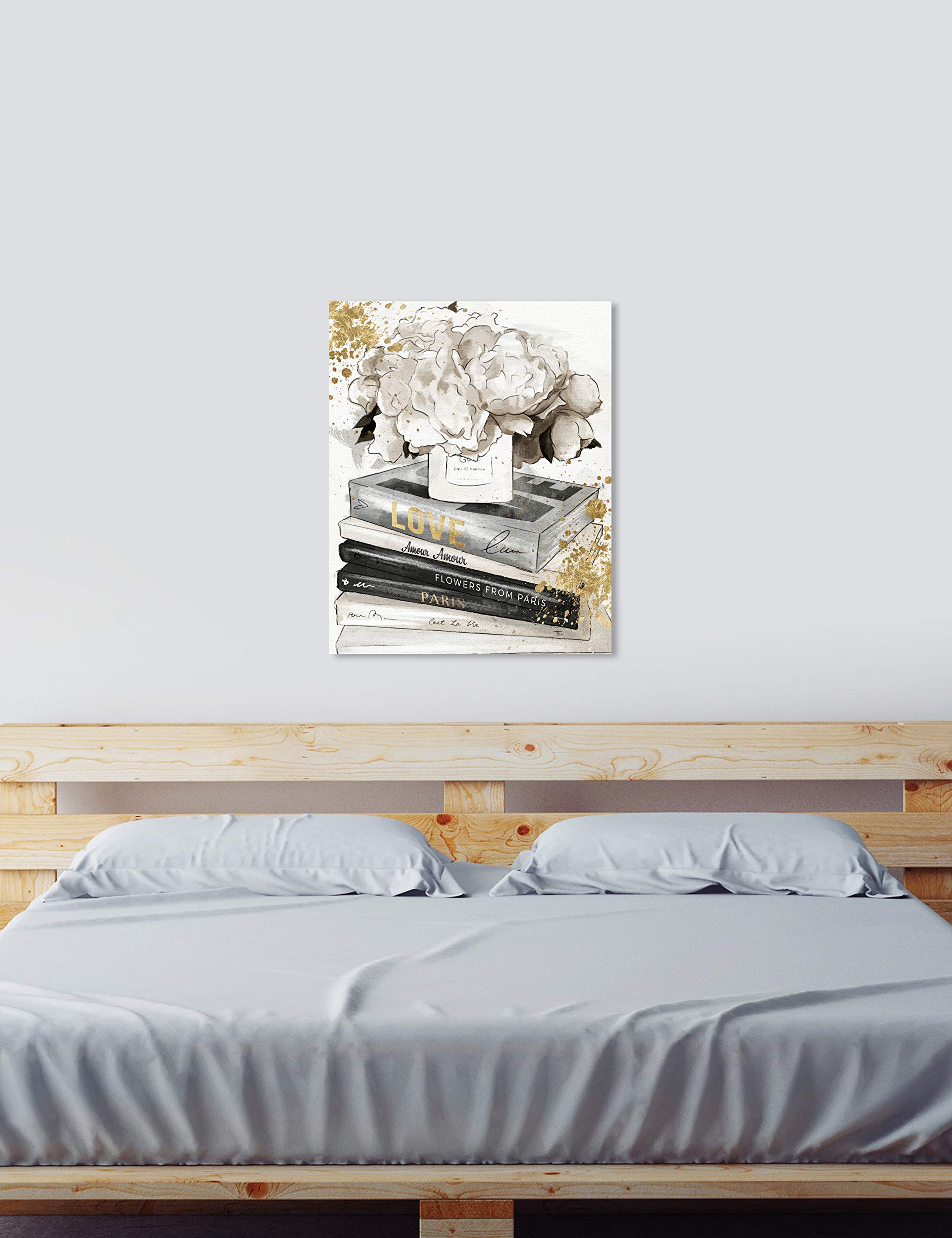 Oliver Gal Artist Co. Fashion & Glam Wall Art Canvas Print - 'Life Style All Day Luxe' Home Decor - 30x36 Inches Gold & Gray - Perfect for Living Room, Bedroom or Office Decor