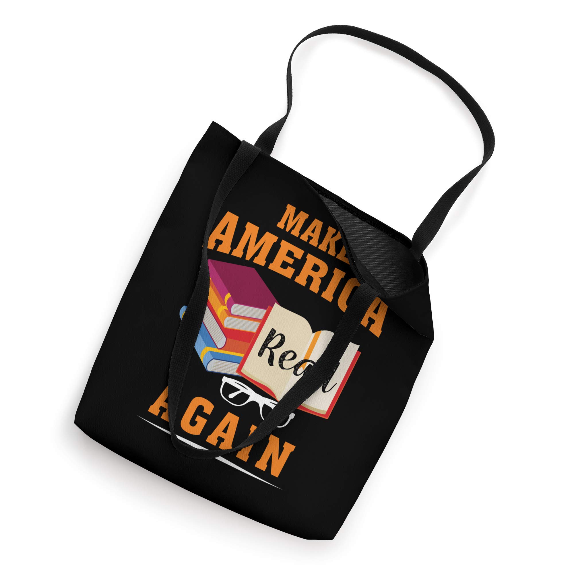 Make America Read Again Tote Bag - Patriotic Book Lover Gift for Americans - Perfect for Library, Shopping & Everyday Use